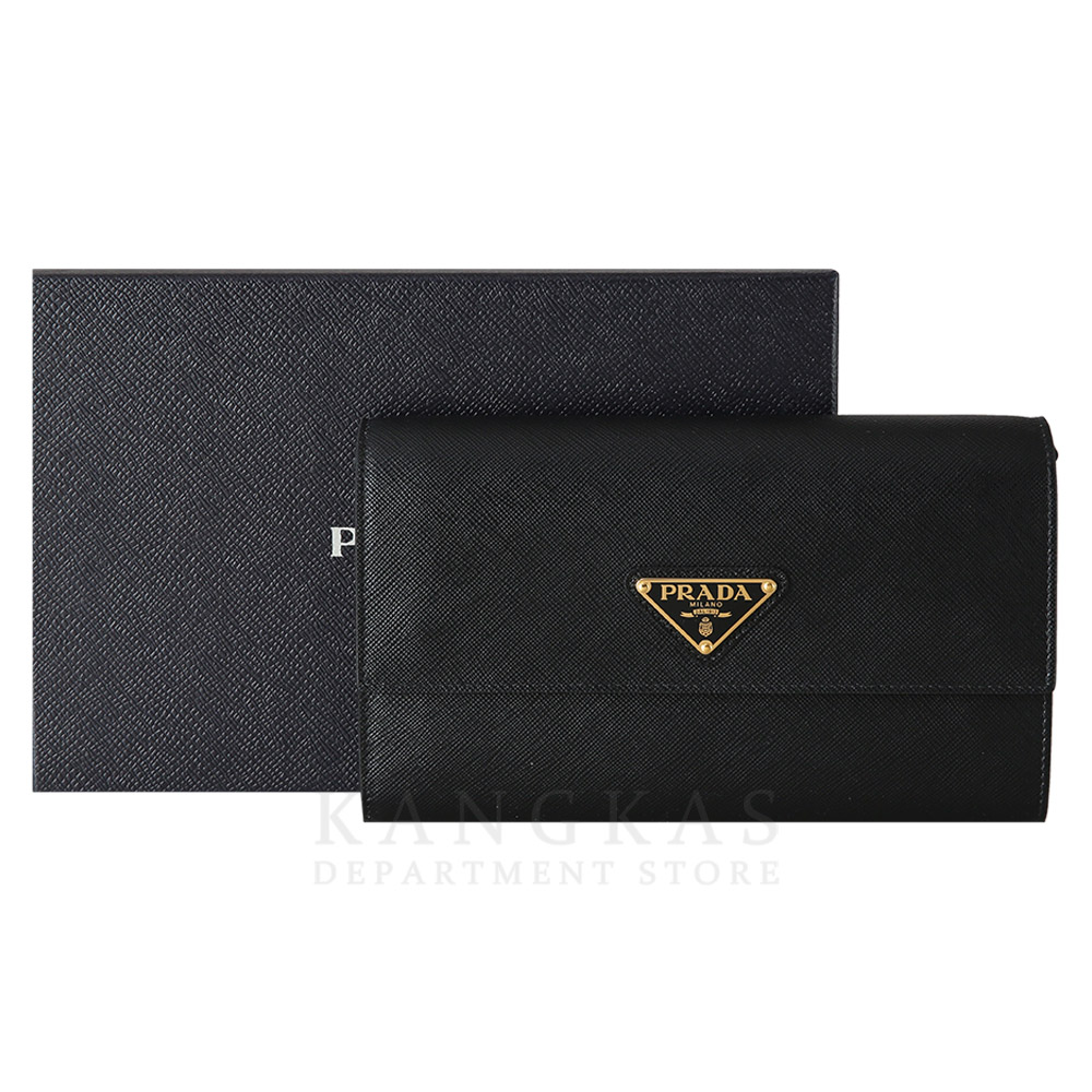 PRADA(USED)프라다 1MA022 사피아노 레더 WOC 블랙