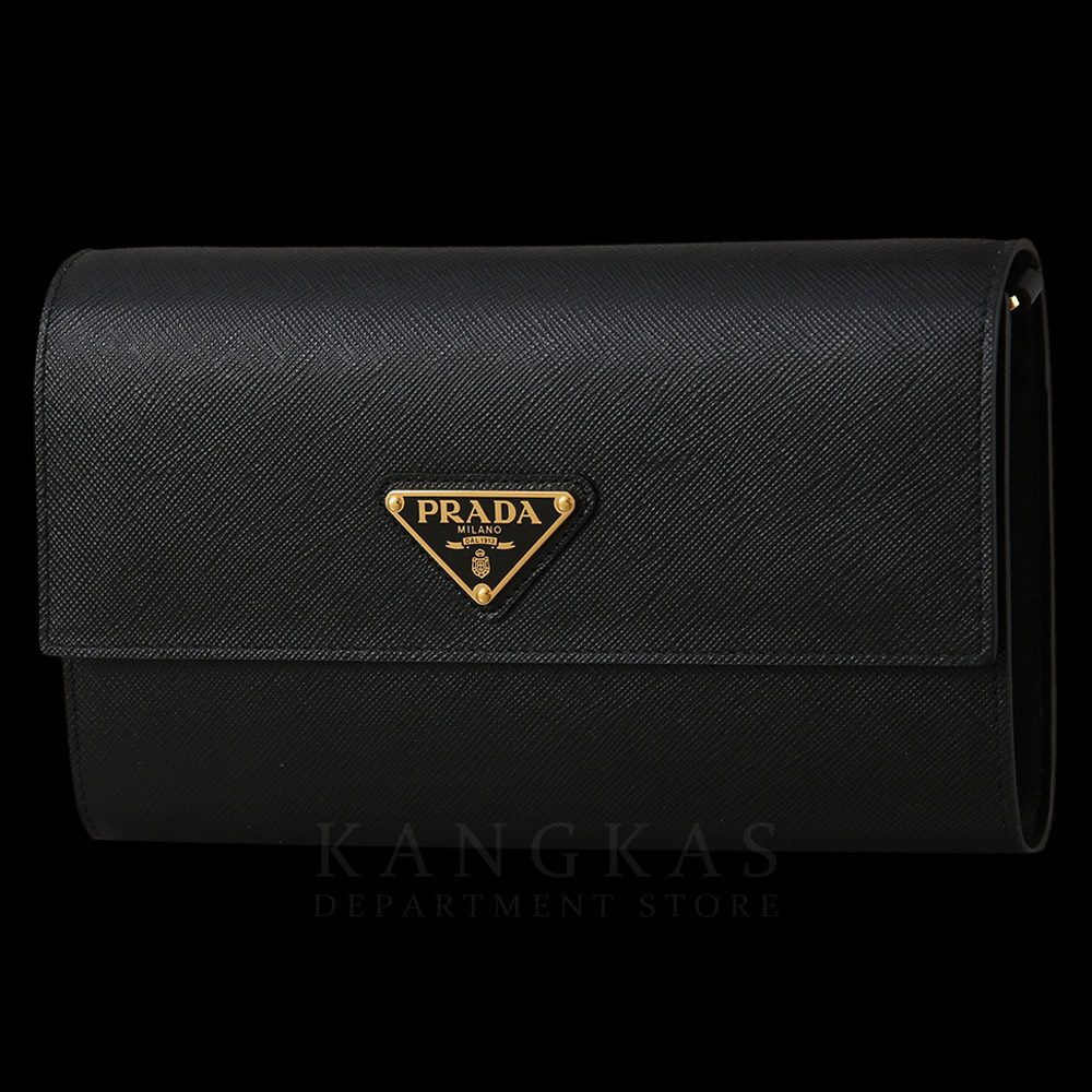 PRADA(USED)프라다 1MA022 사피아노 레더 WOC 블랙