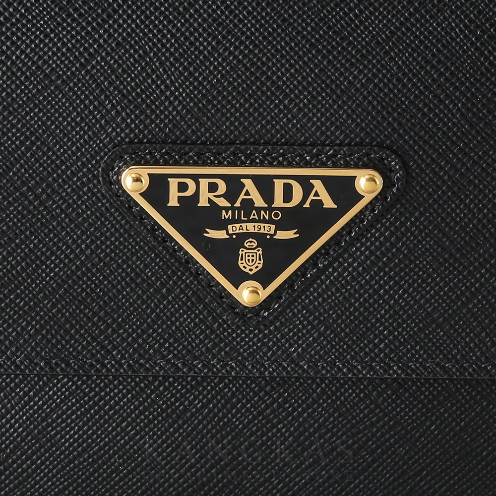 PRADA(USED)프라다 1MA022 사피아노 레더 WOC 블랙