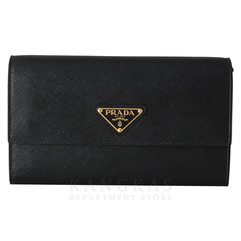 PRADA(USED)프라다 1MA022 사피아노 레더 WOC 블랙