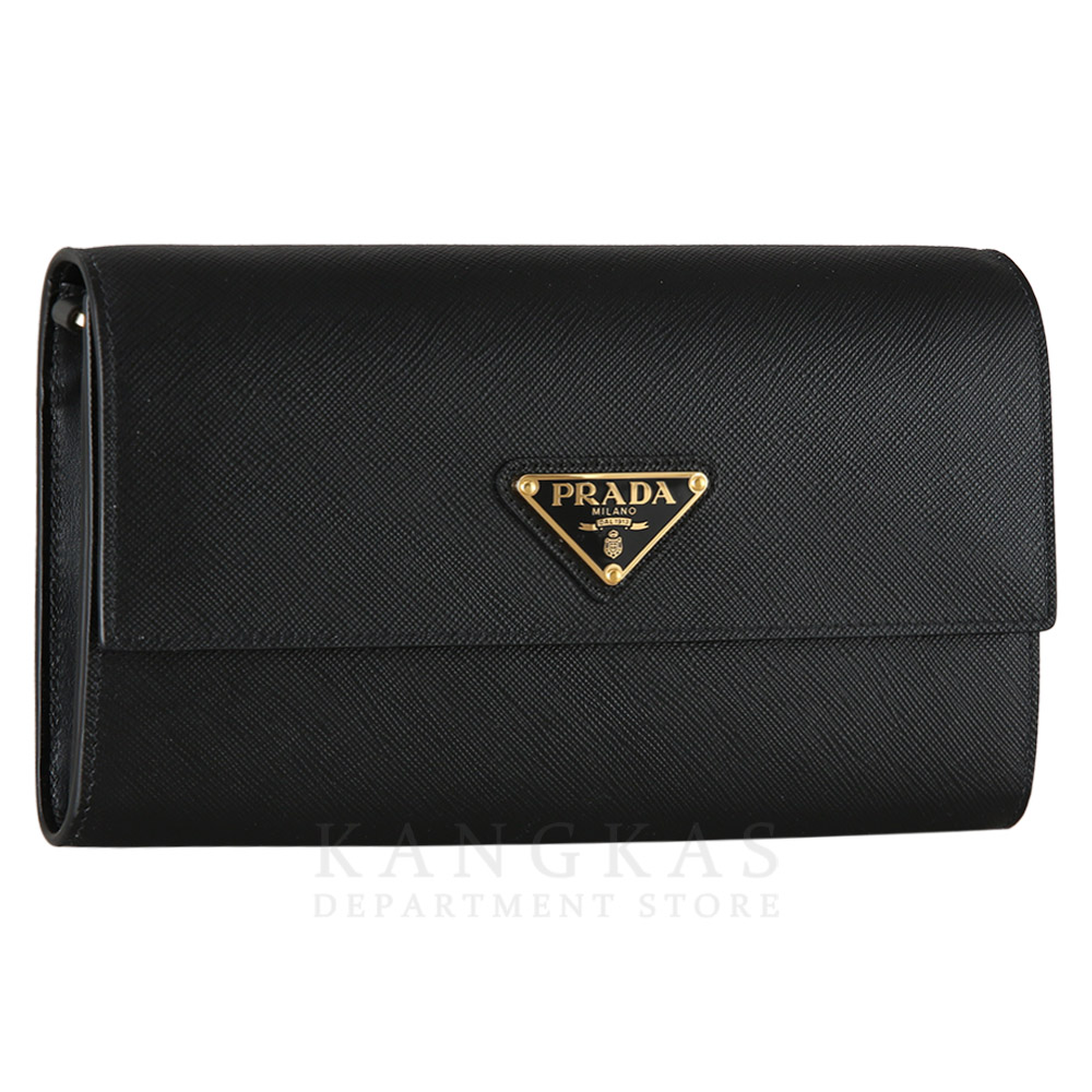 PRADA(USED)프라다 1MA022 사피아노 레더 WOC 블랙