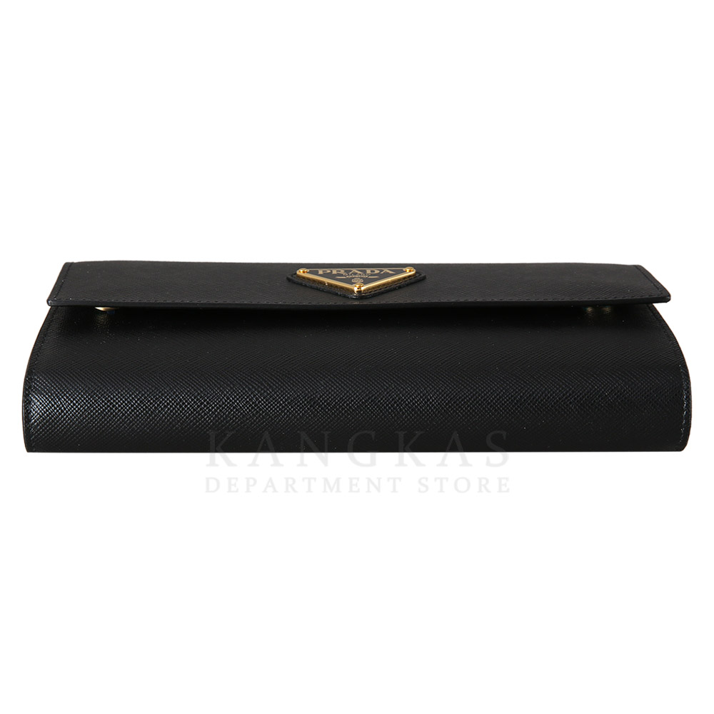 PRADA(USED)프라다 1MA022 사피아노 레더 WOC 블랙