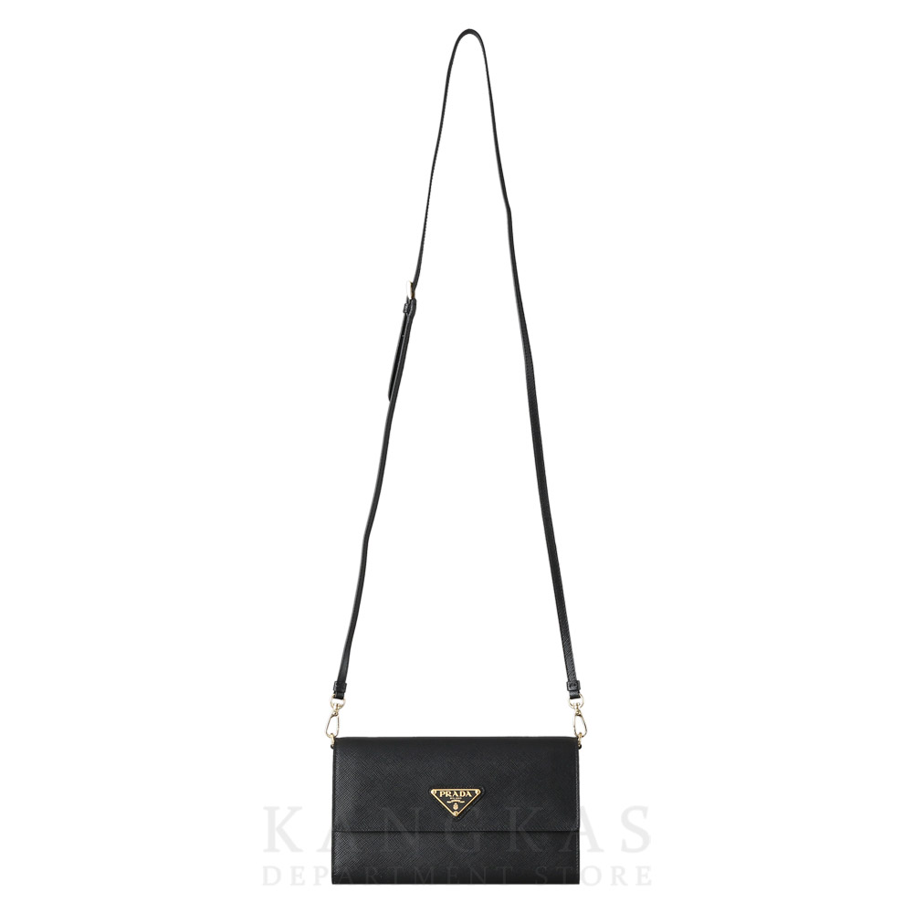 PRADA(USED)프라다 1MA022 사피아노 레더 WOC 블랙