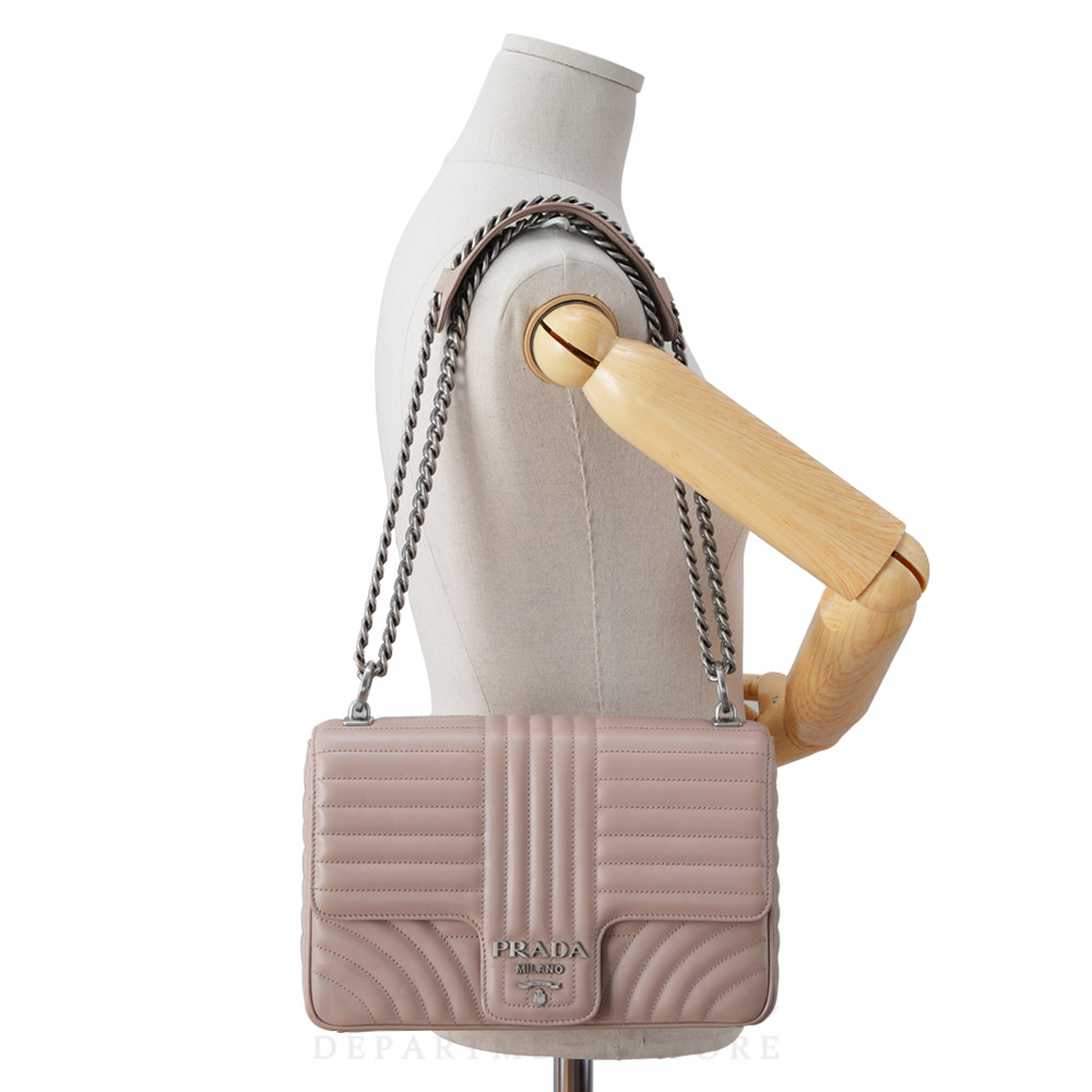 PRADA(USED)프라다 다이어그램 체인 숄더백
