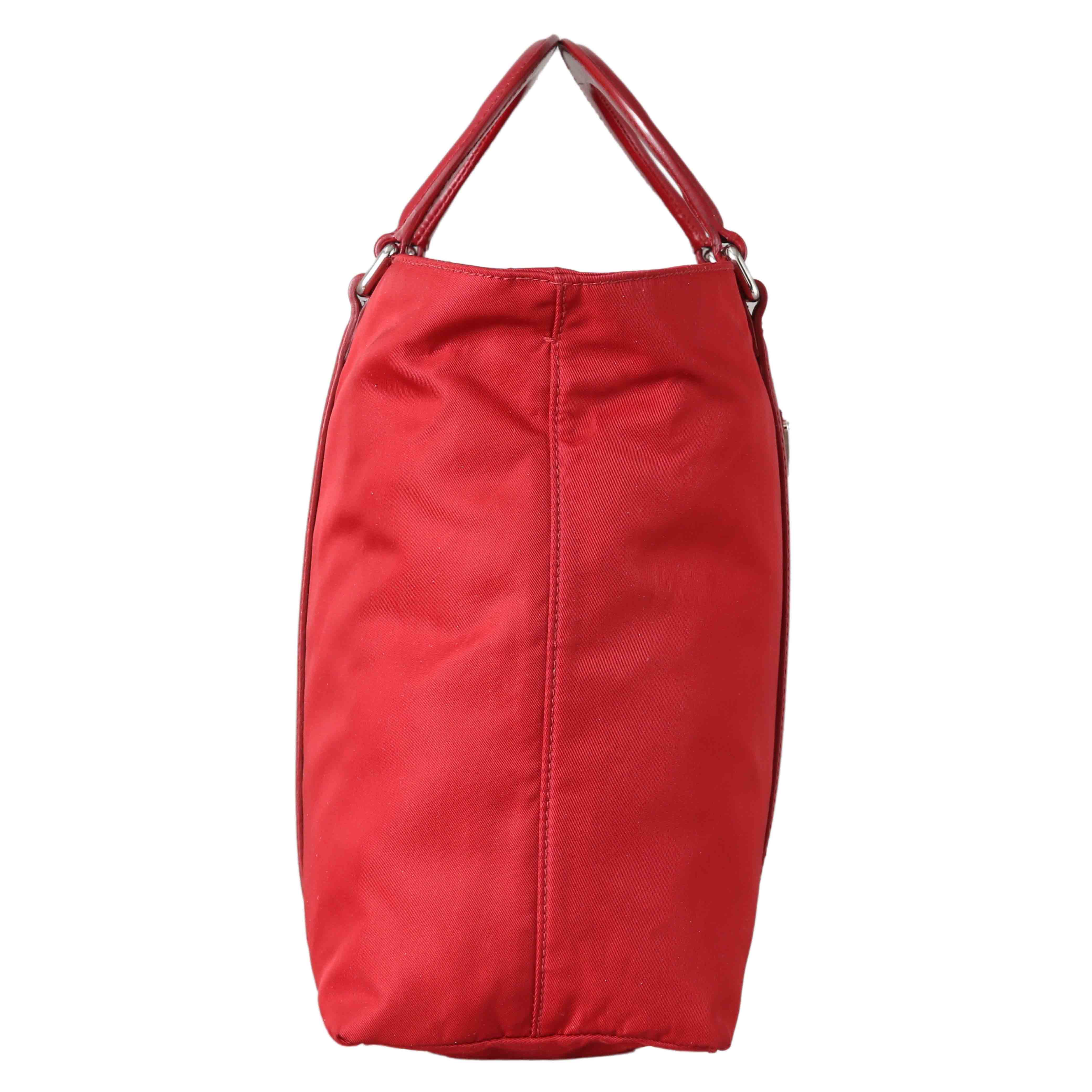 PRADA(USED)프라다 나일론 토트 겸 숄더백 레드
