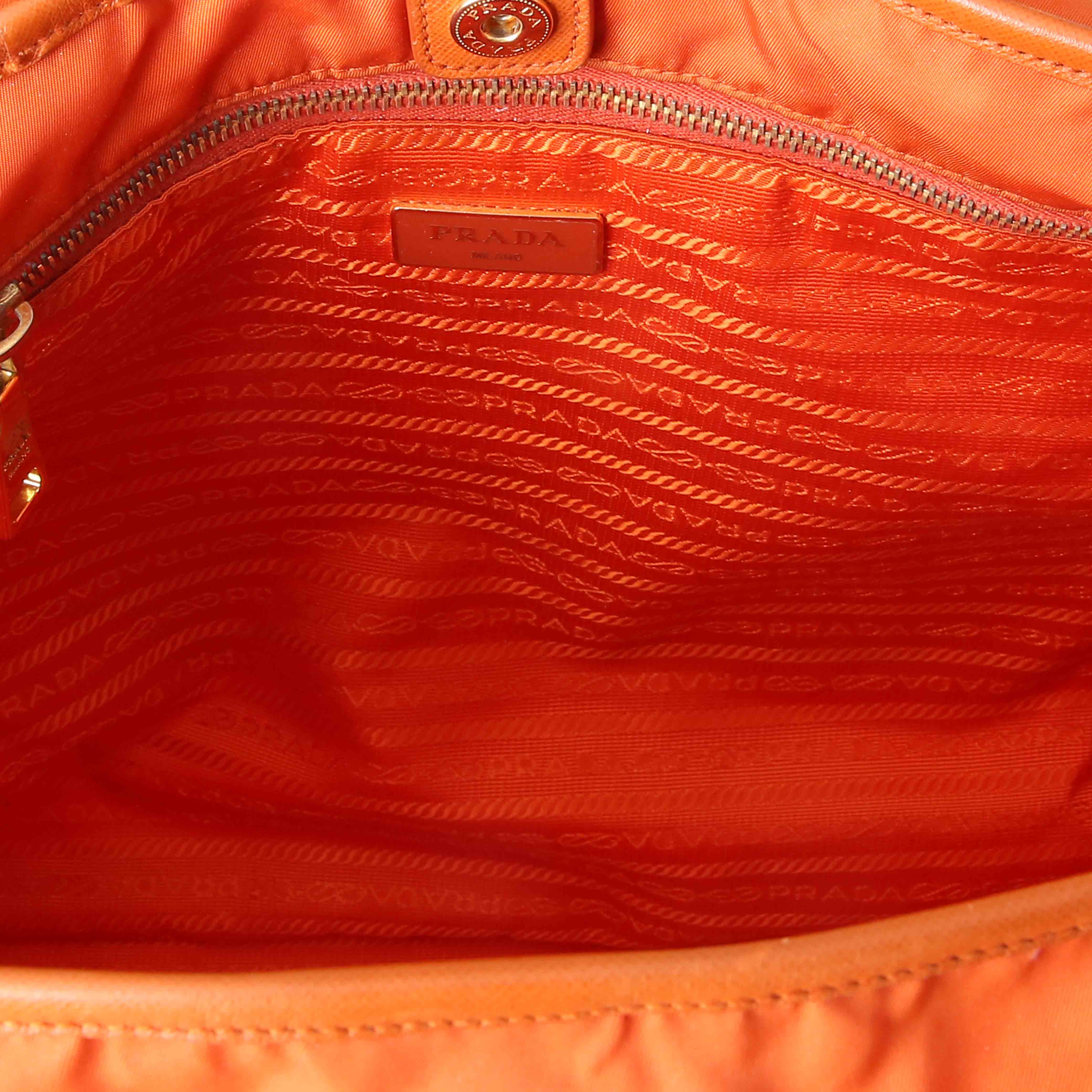 PRADA(USED)프라다 나일론 토트 겸 숄더백 오렌지