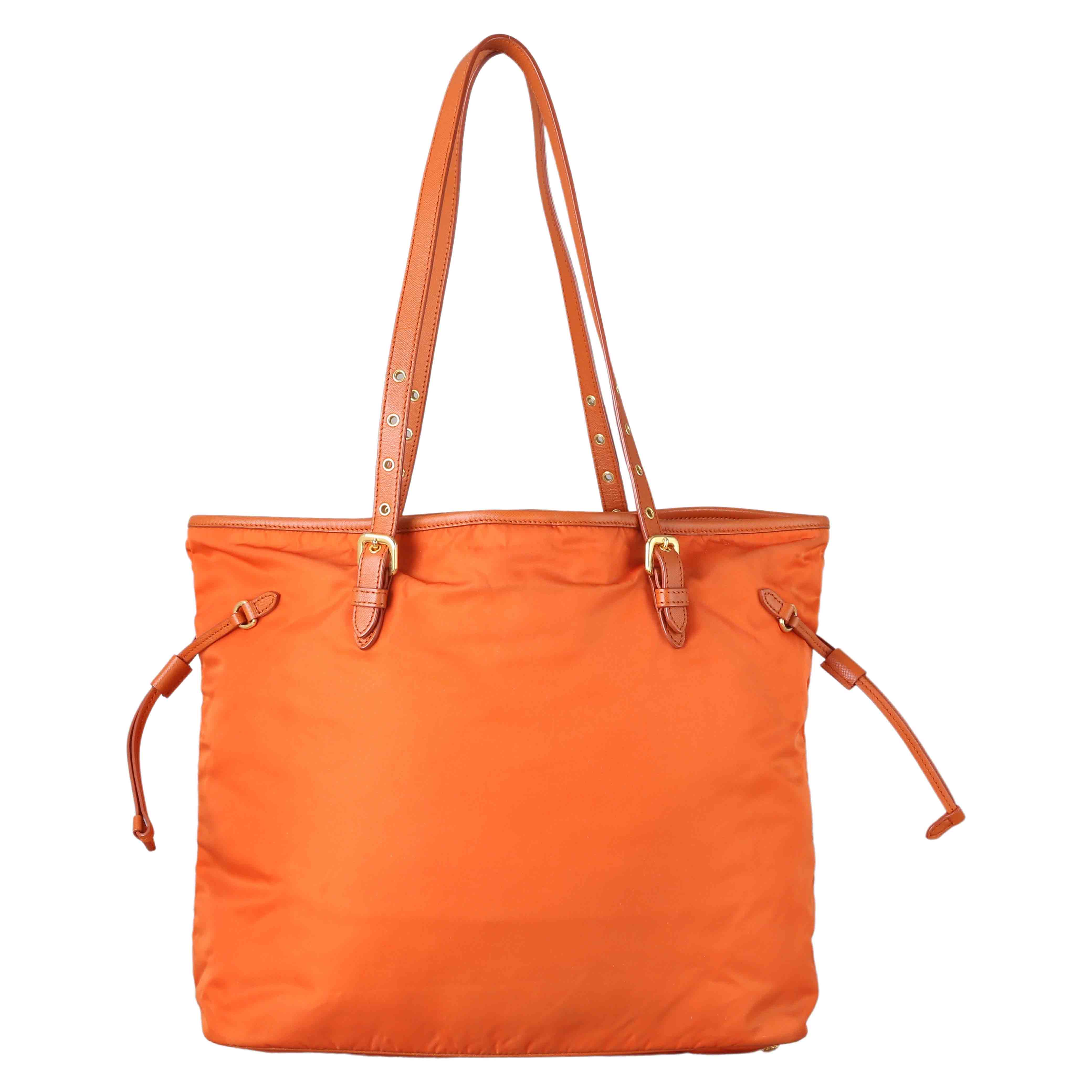 PRADA(USED)프라다 나일론 토트 겸 숄더백 오렌지