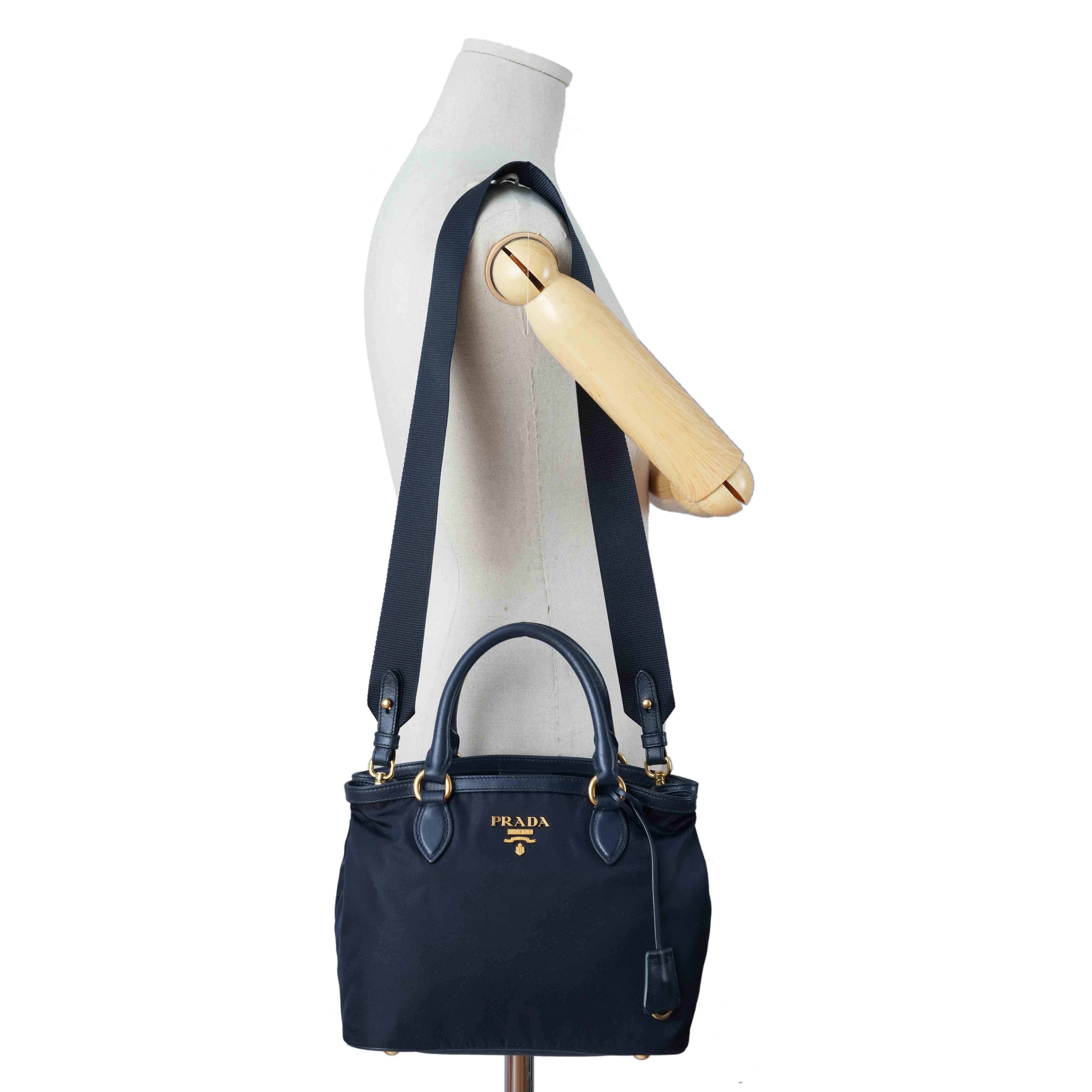 PRADA(USED)프라다 포코노 테수토 크로스백 네이비