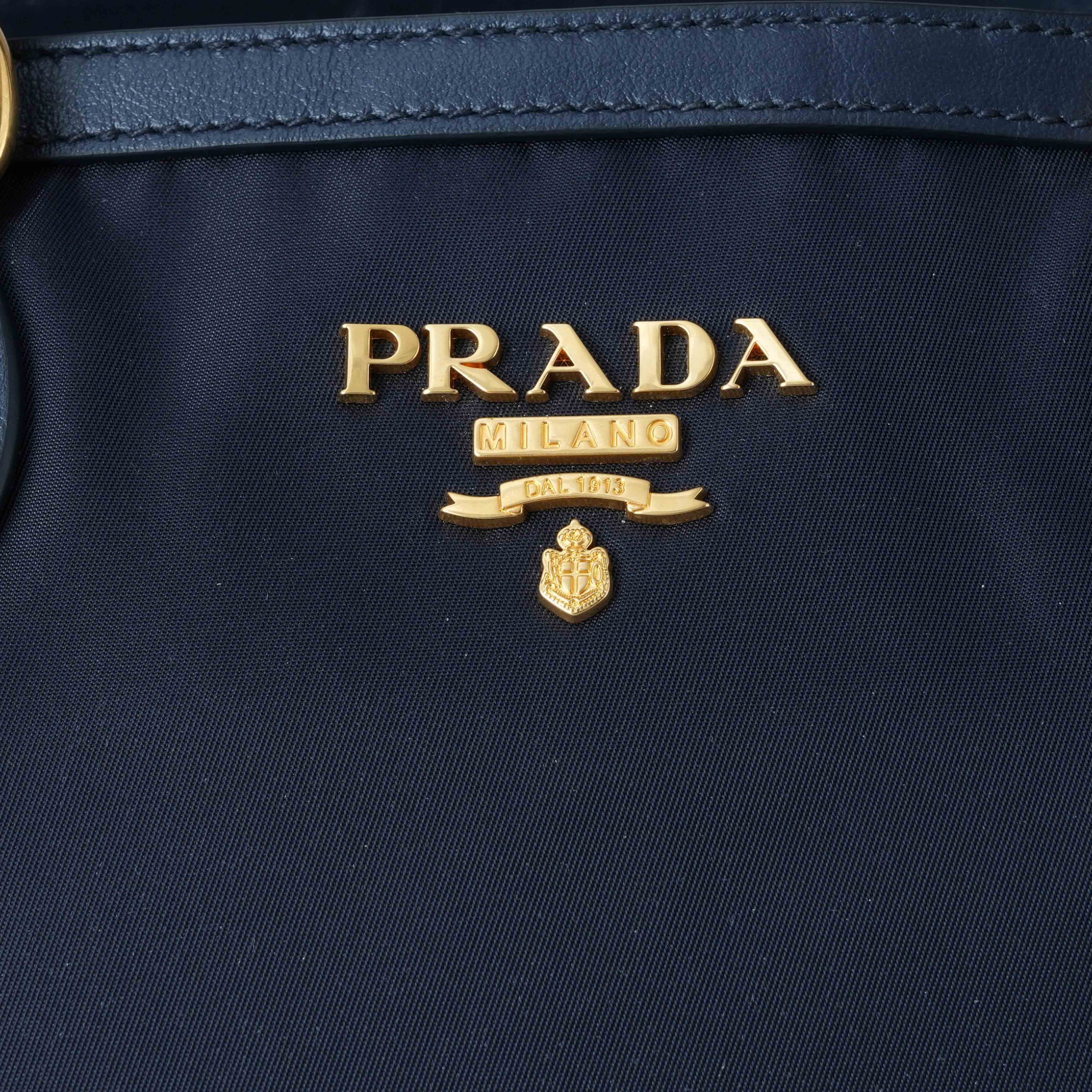 PRADA(USED)프라다 포코노 테수토 크로스백 네이비