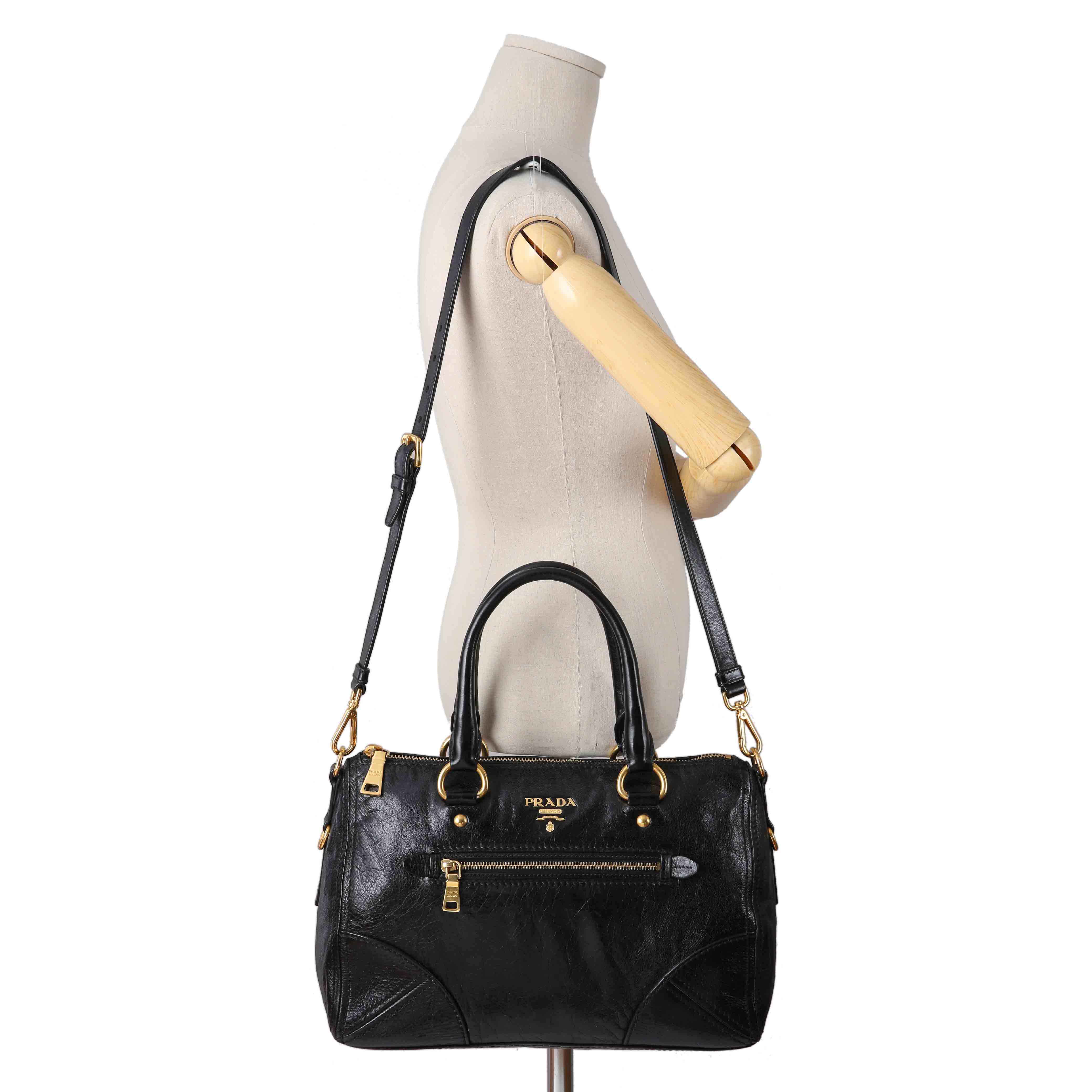 PRADA(USED)프라다 BL0728 비텔로 샤인 토트겸 숄더백