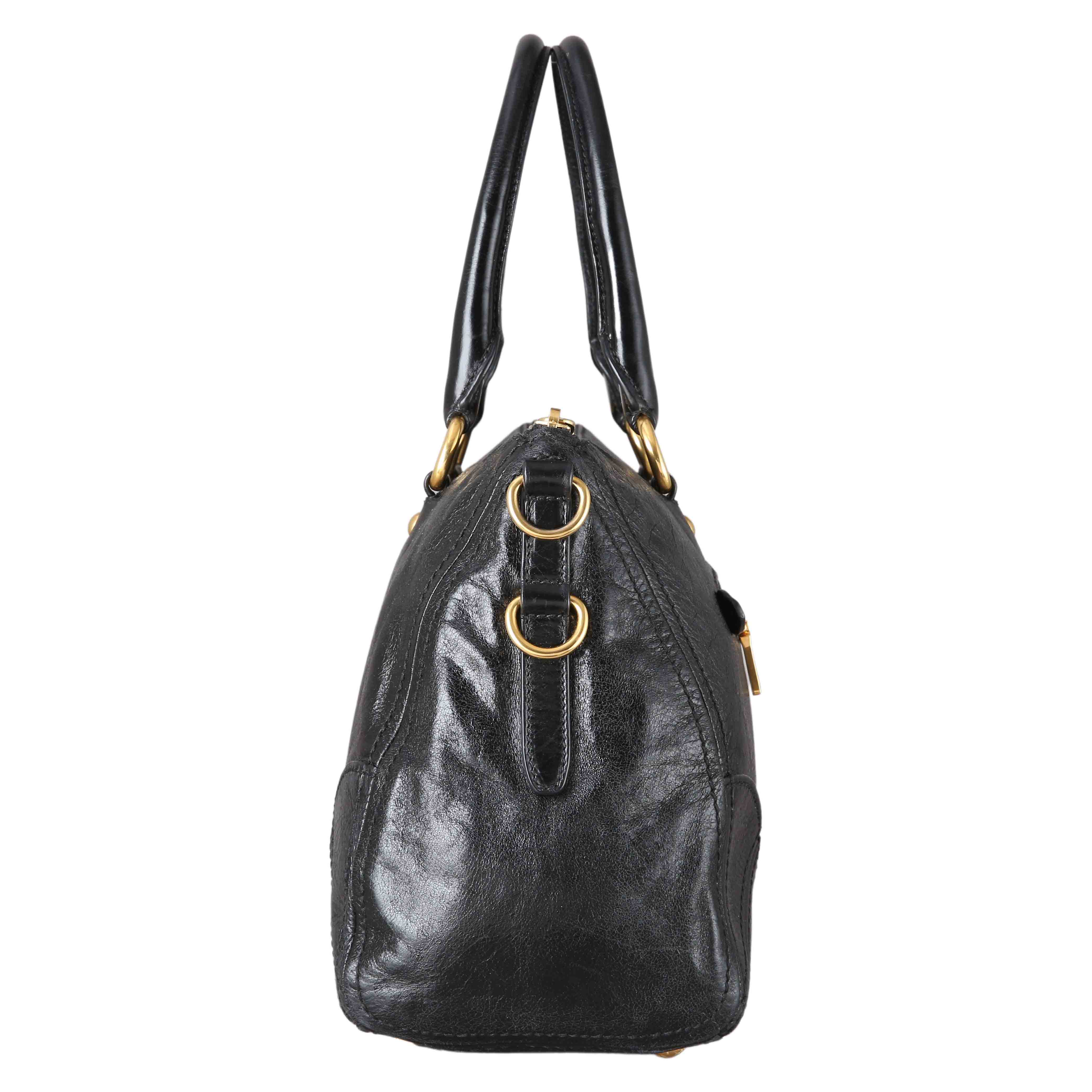 PRADA(USED)프라다 BL0728 비텔로 샤인 토트겸 숄더백