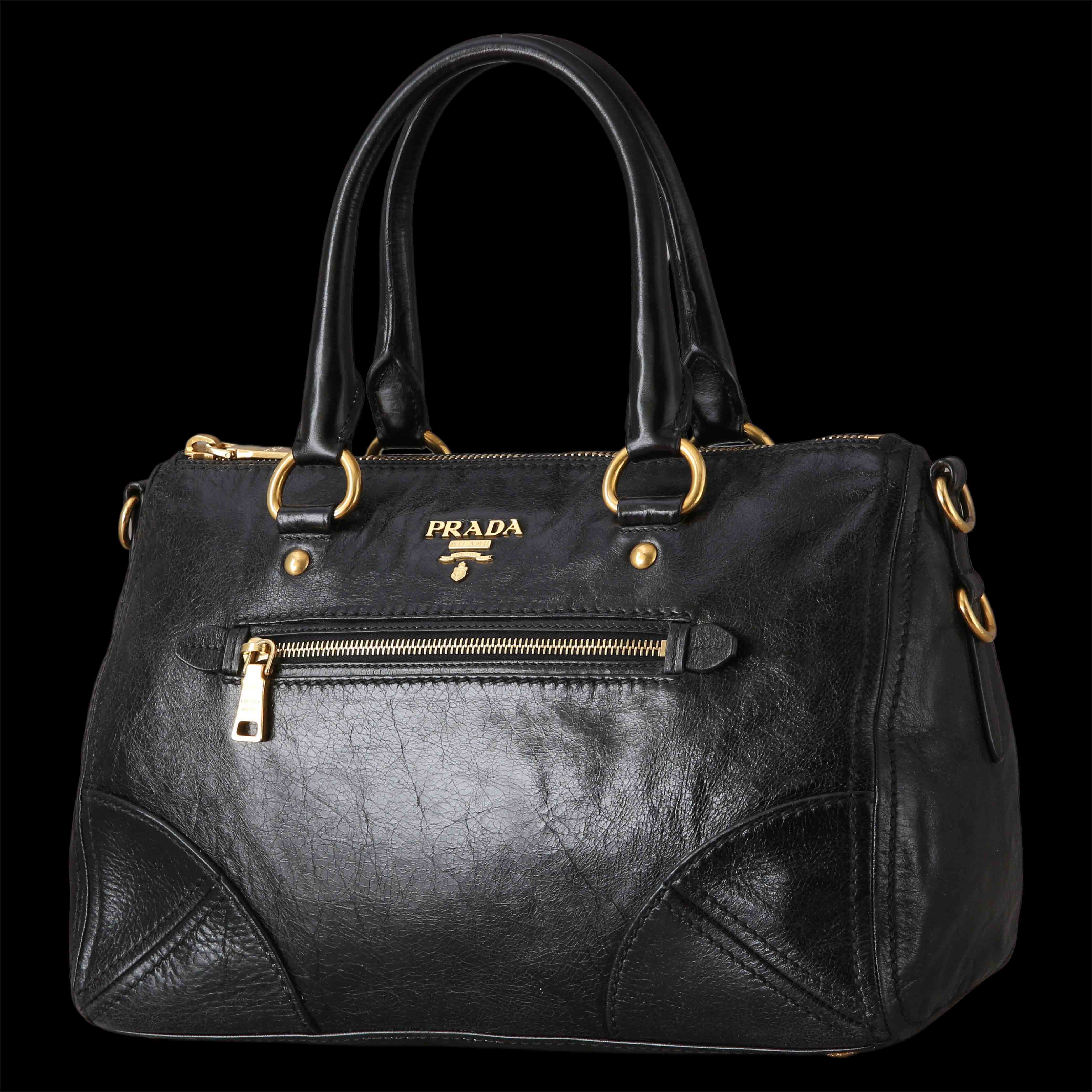 PRADA(USED)프라다 BL0728 비텔로 샤인 토트겸 숄더백