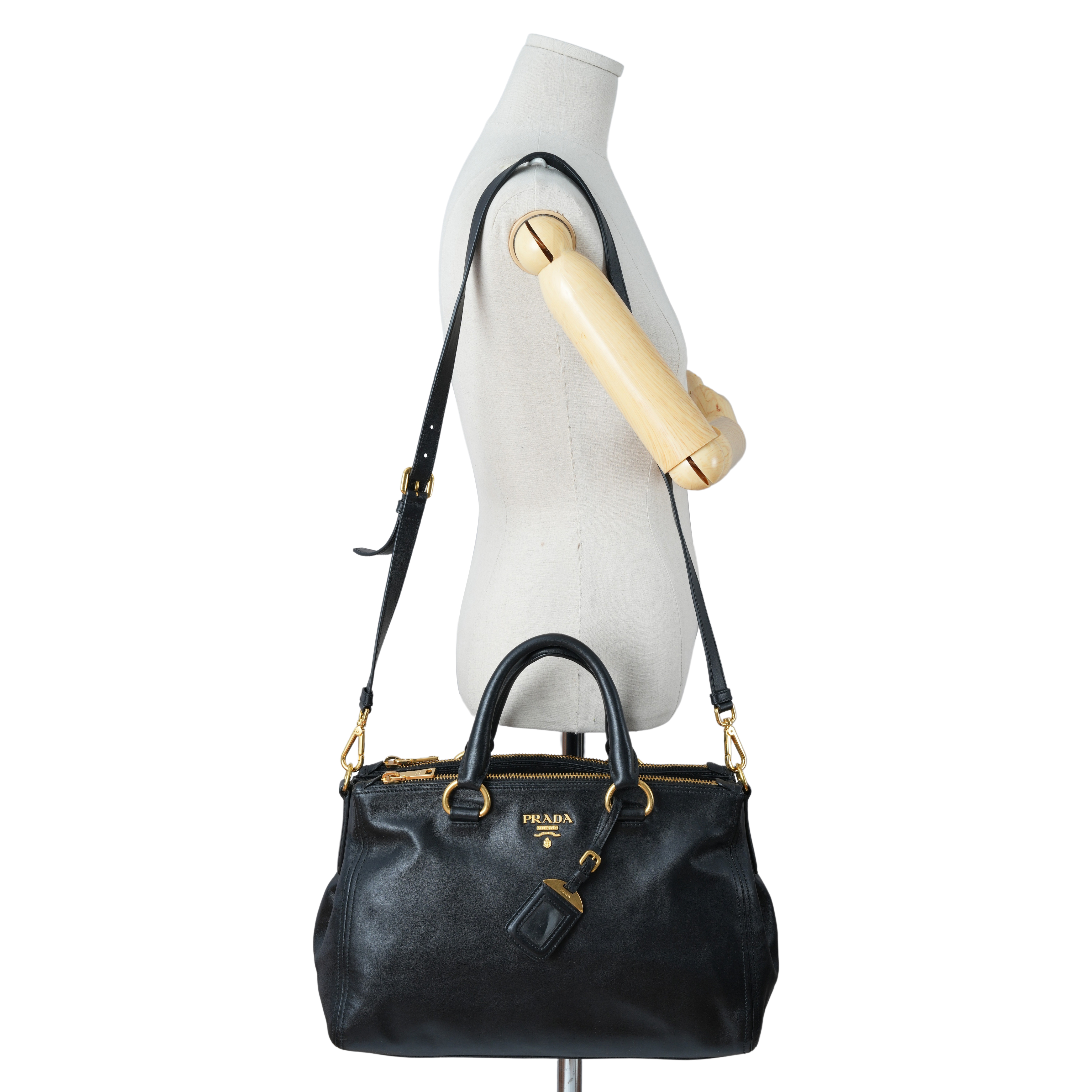 PRADA(USED)프라다 BN2324 비텔로샤인 토트겸 숄더백