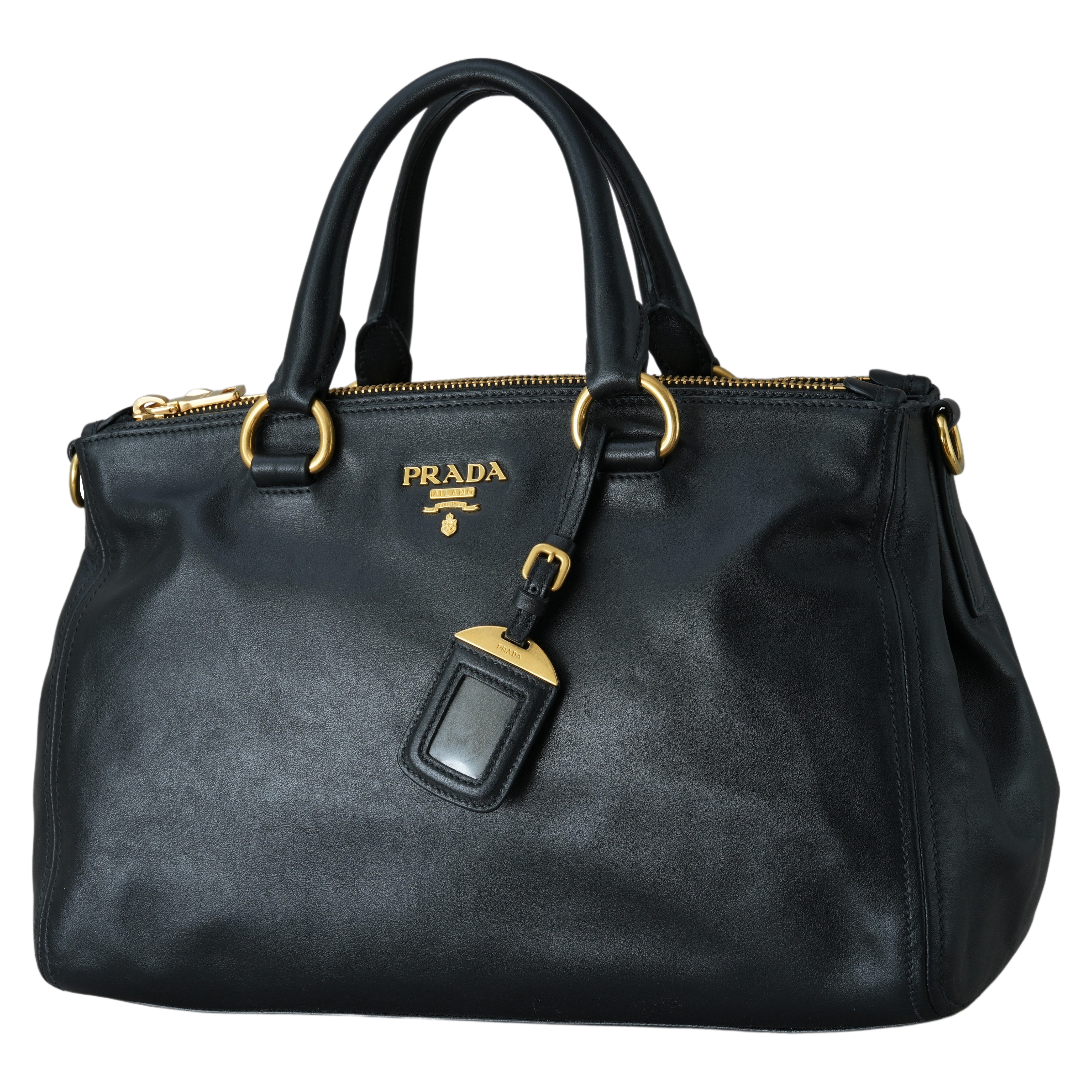 PRADA(USED)프라다 BN2324 비텔로샤인 토트겸 숄더백