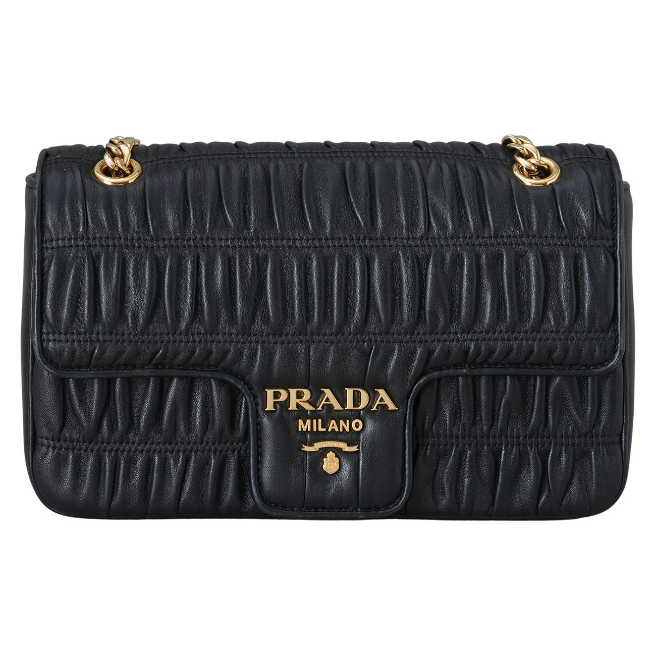 PRADA(USED)프라다 1BD235 나파 고프레 체인백