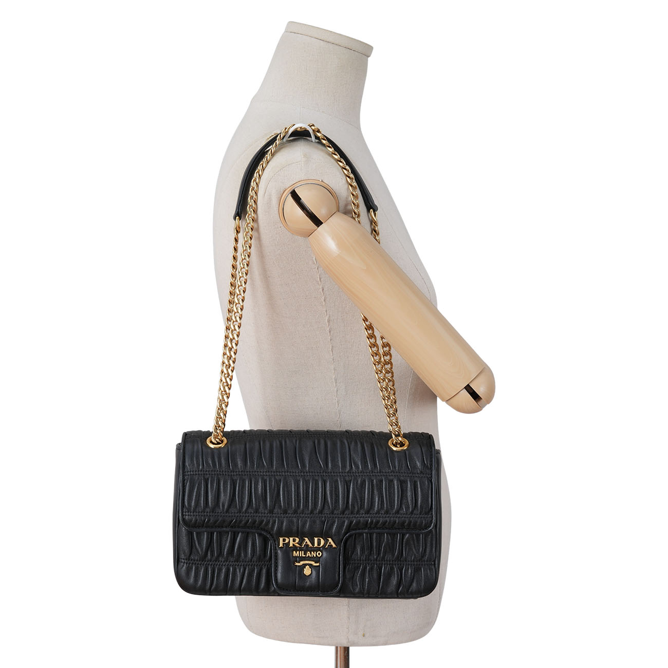 PRADA(USED)프라다 1BD235 나파 고프레 체인백