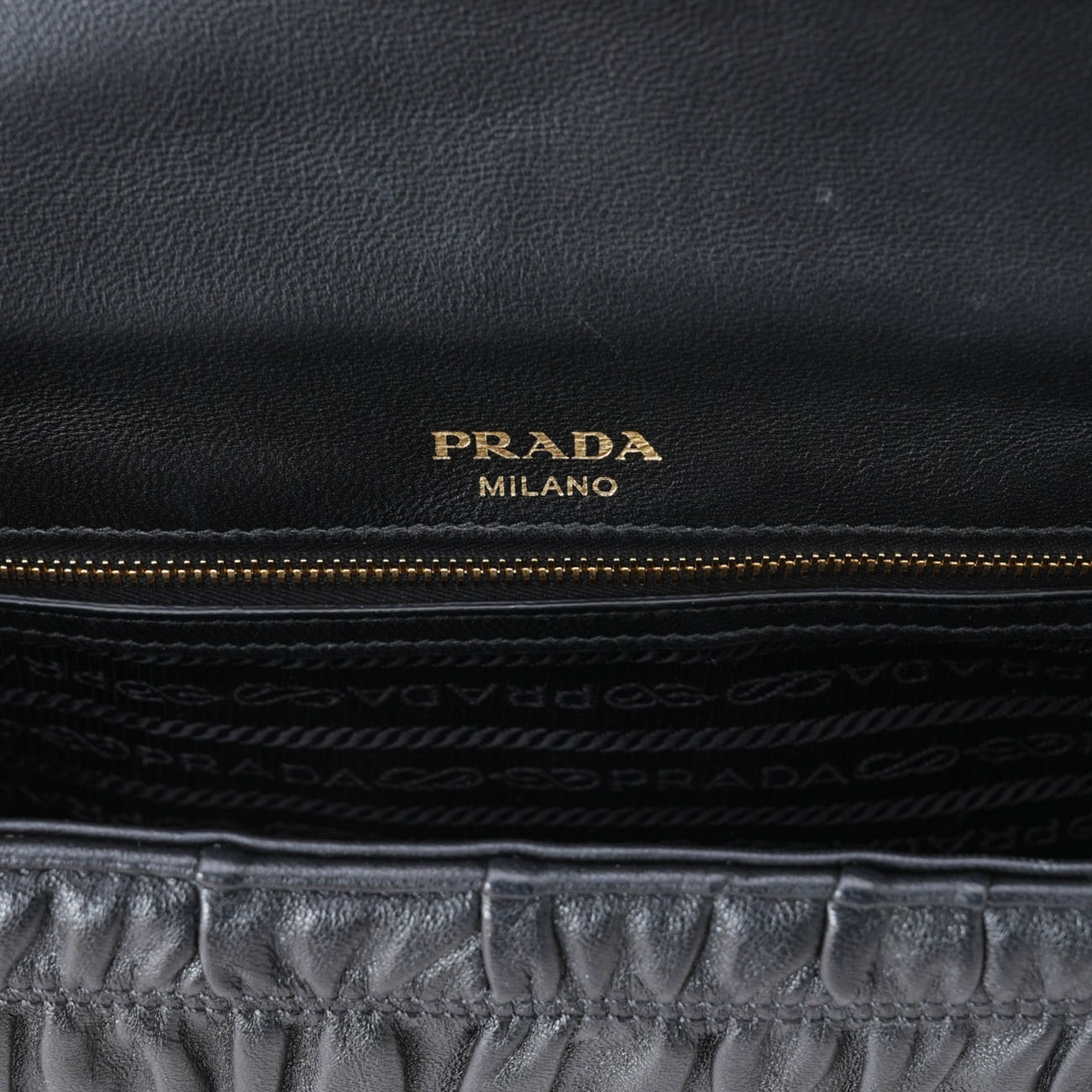 PRADA(USED)프라다 1BD235 나파 고프레 체인백