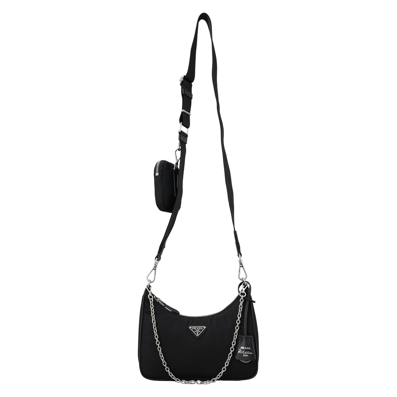 PRADA(USED)프라다 1BH204 리나일론 테수토 호보백
