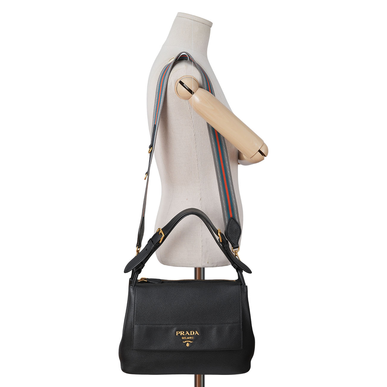 PRADA(USED)프라다 비텔로 다이노 숄더백