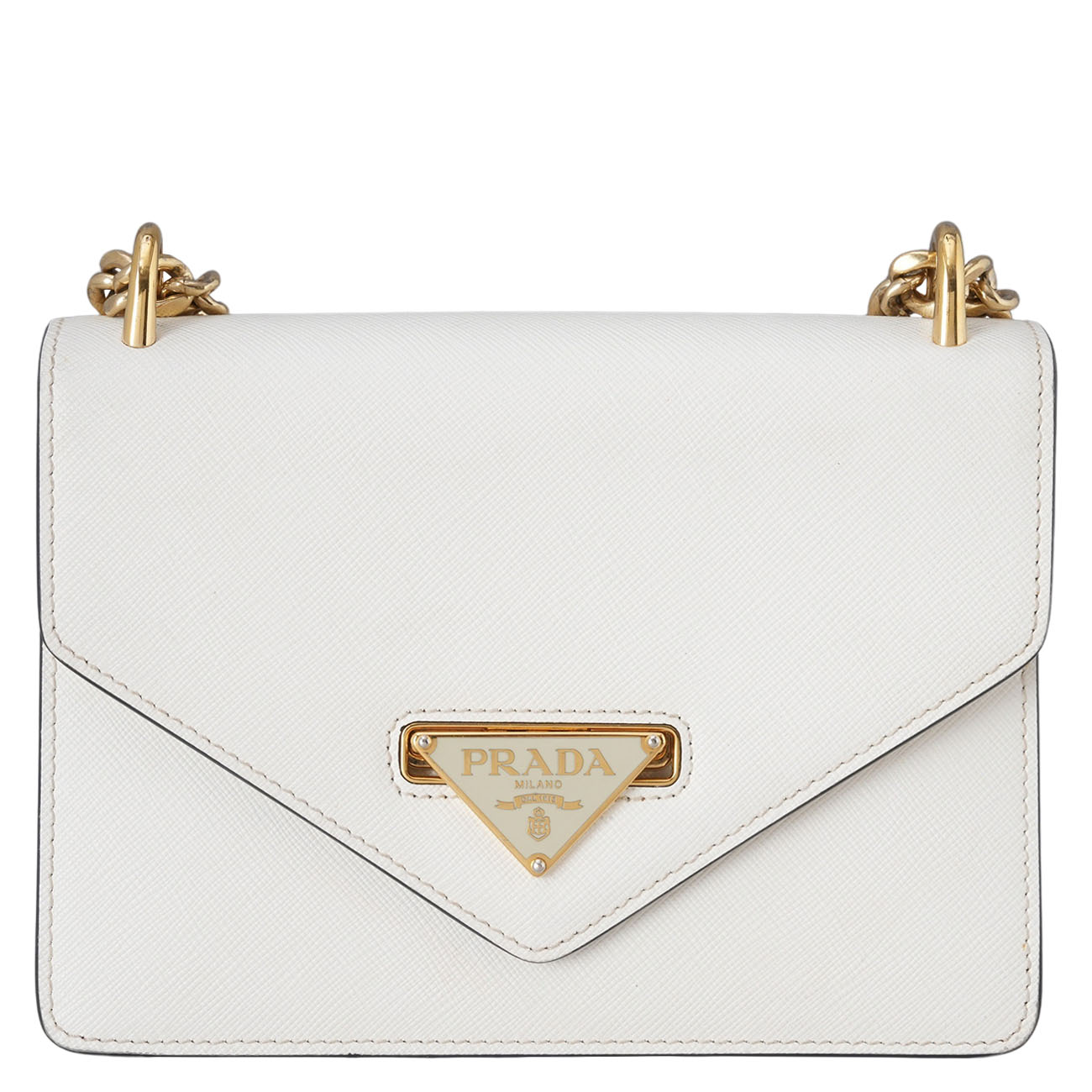 PRADA(USED)프라다 사피아노 삼각로고 체인 숄더백