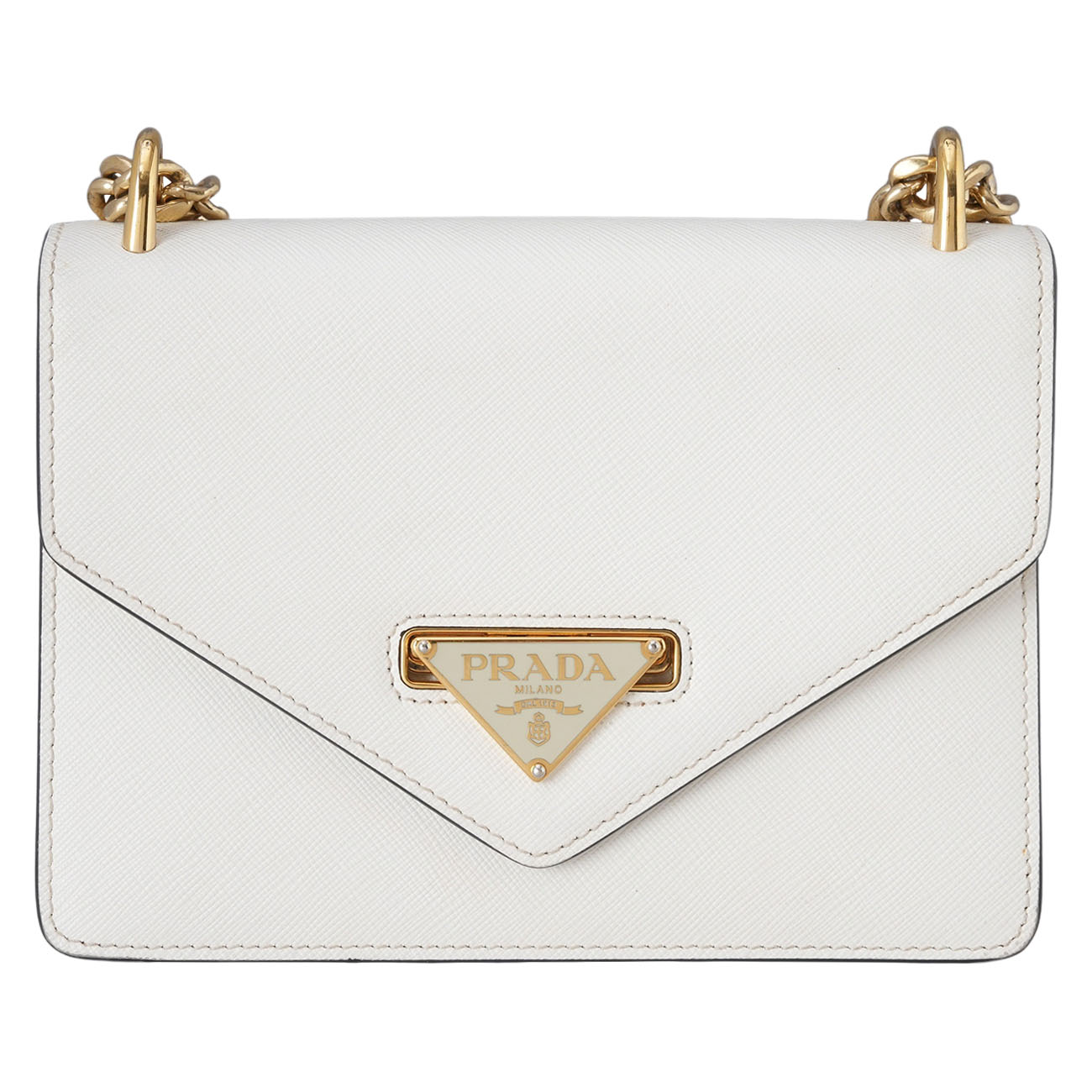 PRADA(USED)프라다 사피아노 삼각로고 체인 숄더백