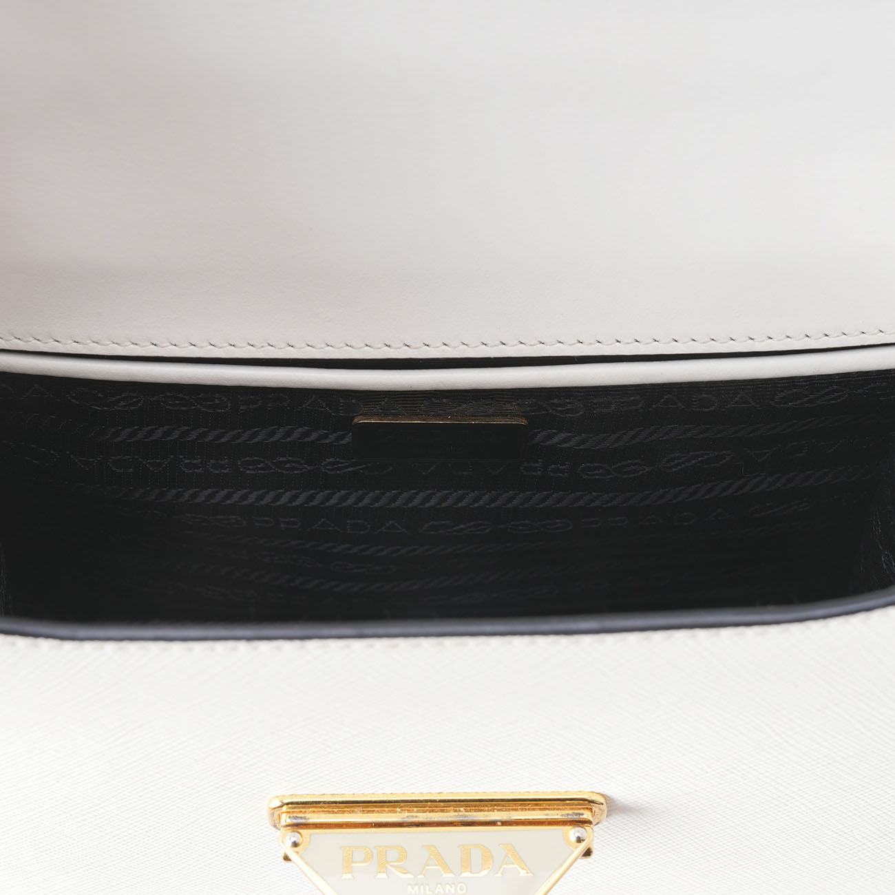 PRADA(USED)프라다 사피아노 삼각로고 체인 숄더백