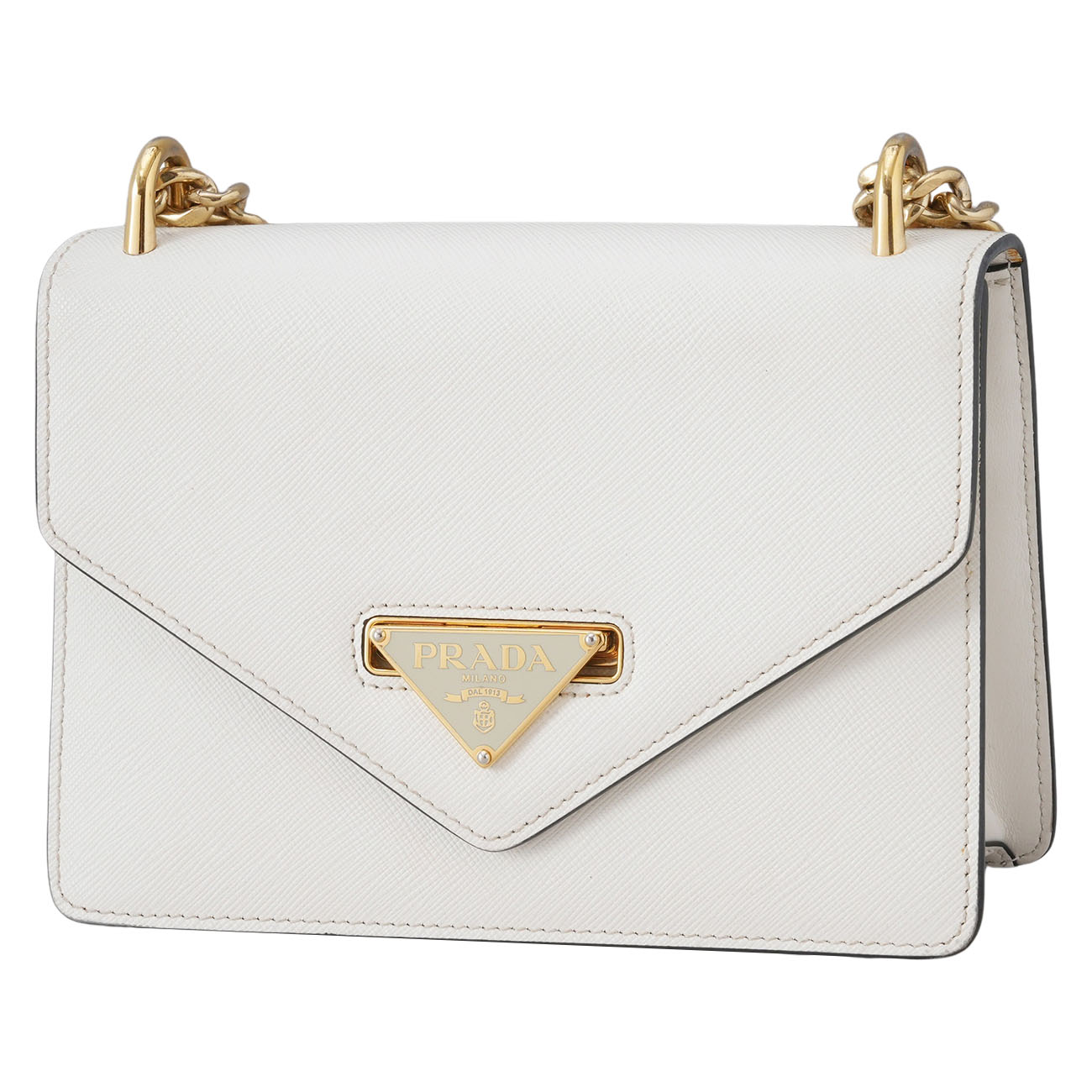 PRADA(USED)프라다 사피아노 삼각로고 체인 숄더백