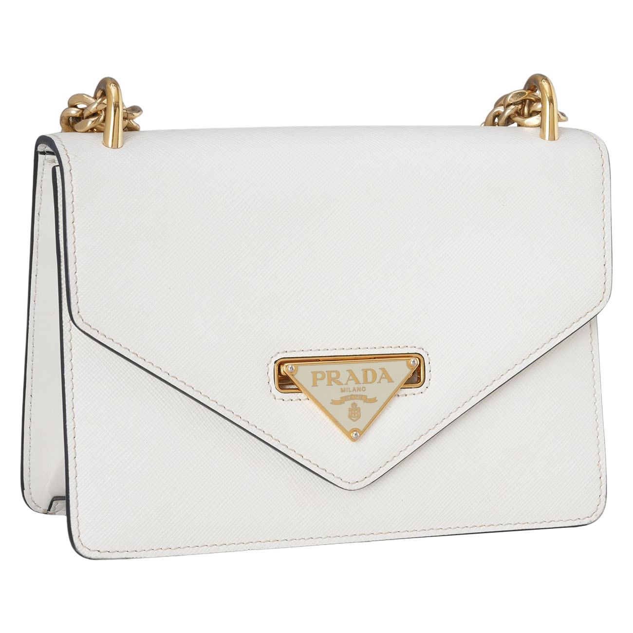 PRADA(USED)프라다 사피아노 삼각로고 체인 숄더백