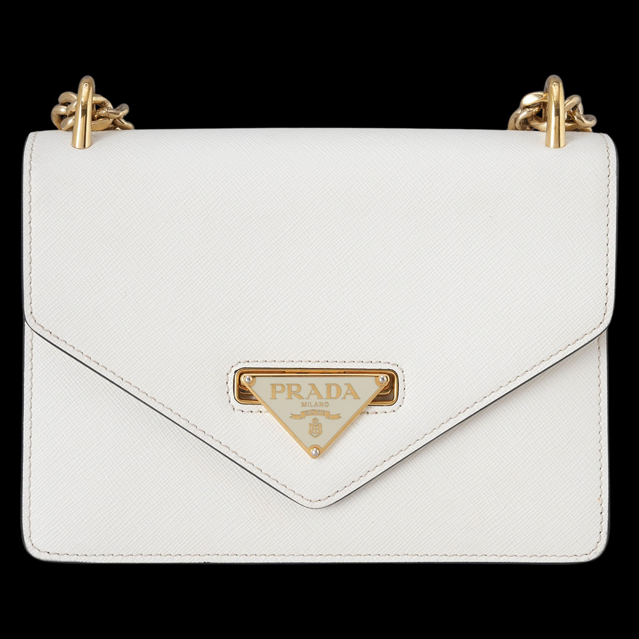 PRADA(USED)프라다 사피아노 삼각로고 체인 숄더백