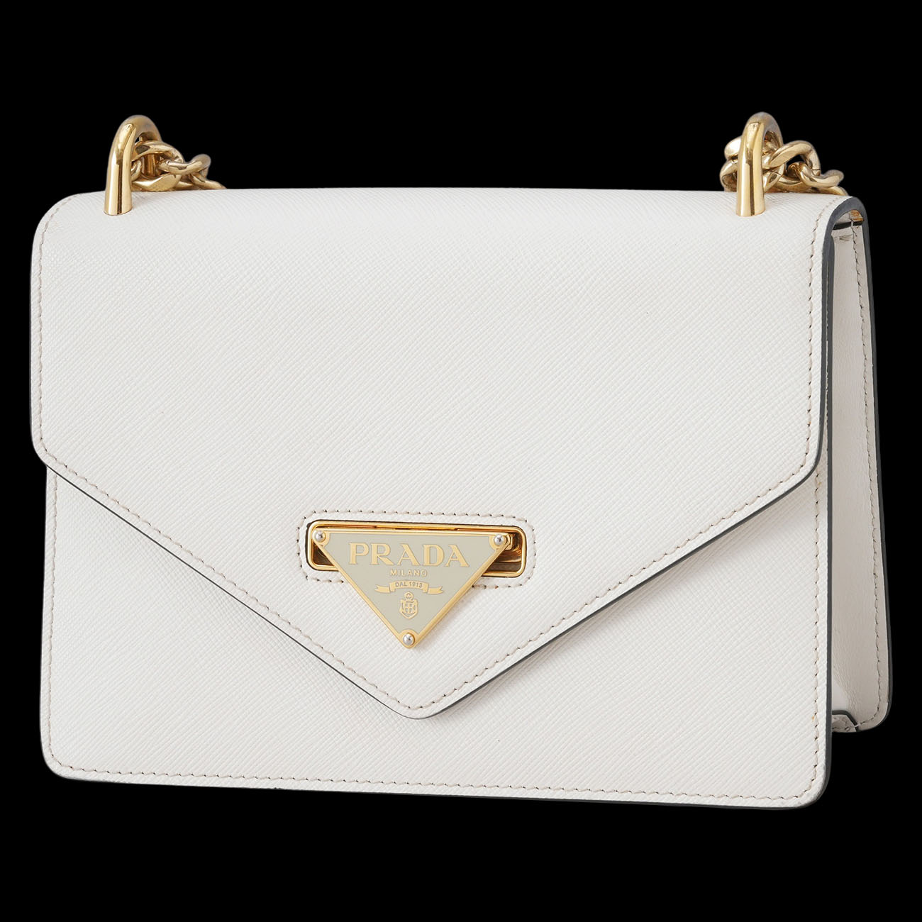PRADA(USED)프라다 사피아노 삼각로고 체인 숄더백
