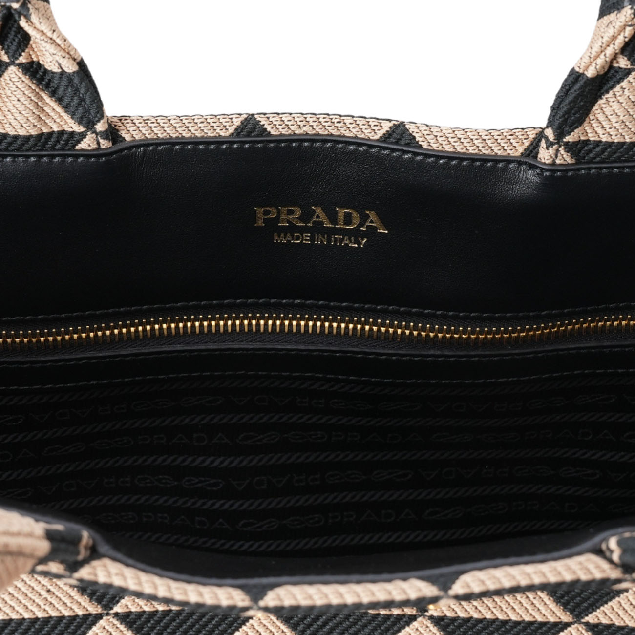 PRADA(USED)프라다 2VG099 심볼 자수 패브릭 토트백