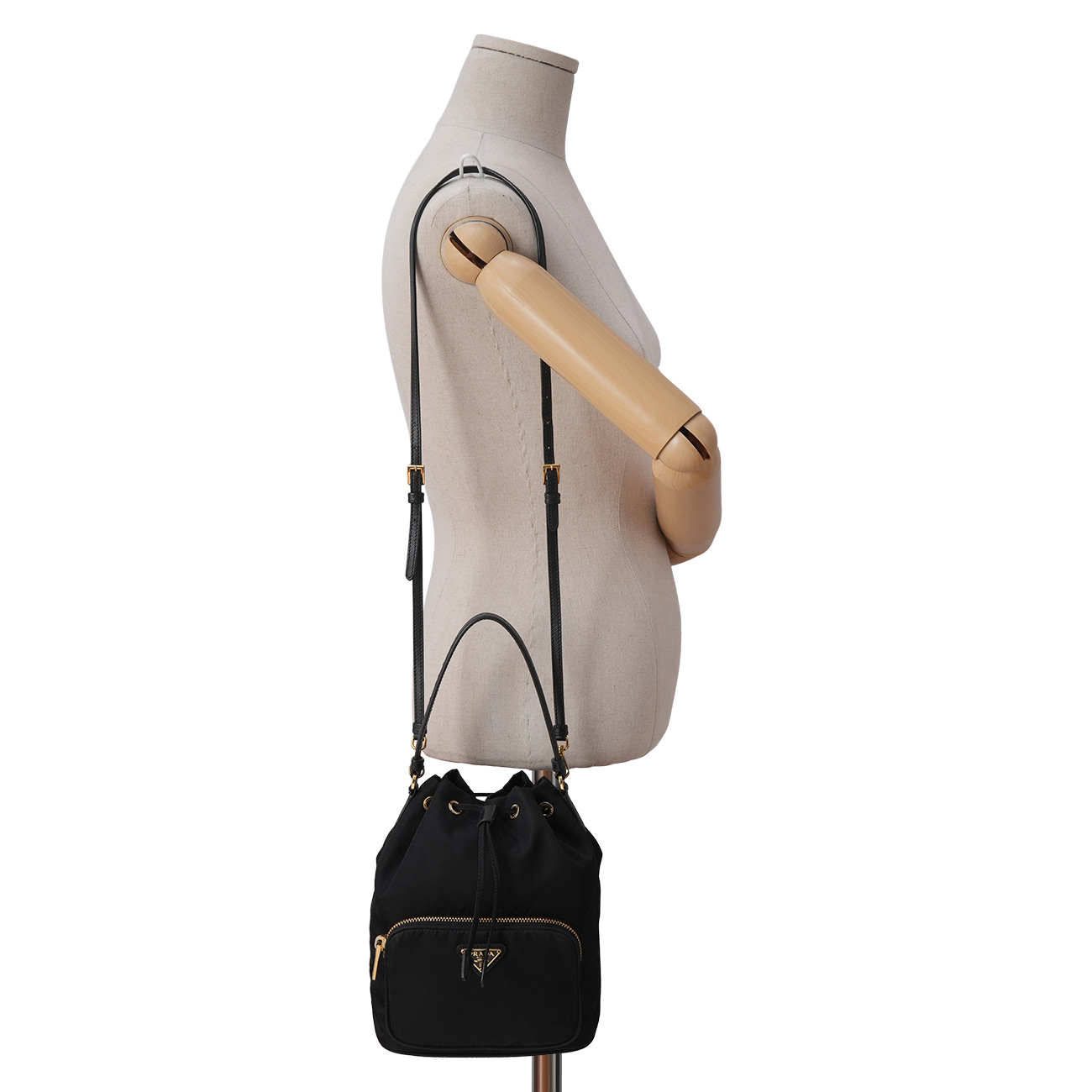 PRADA(USED)프라다 1BH038 리나일론 버킷백