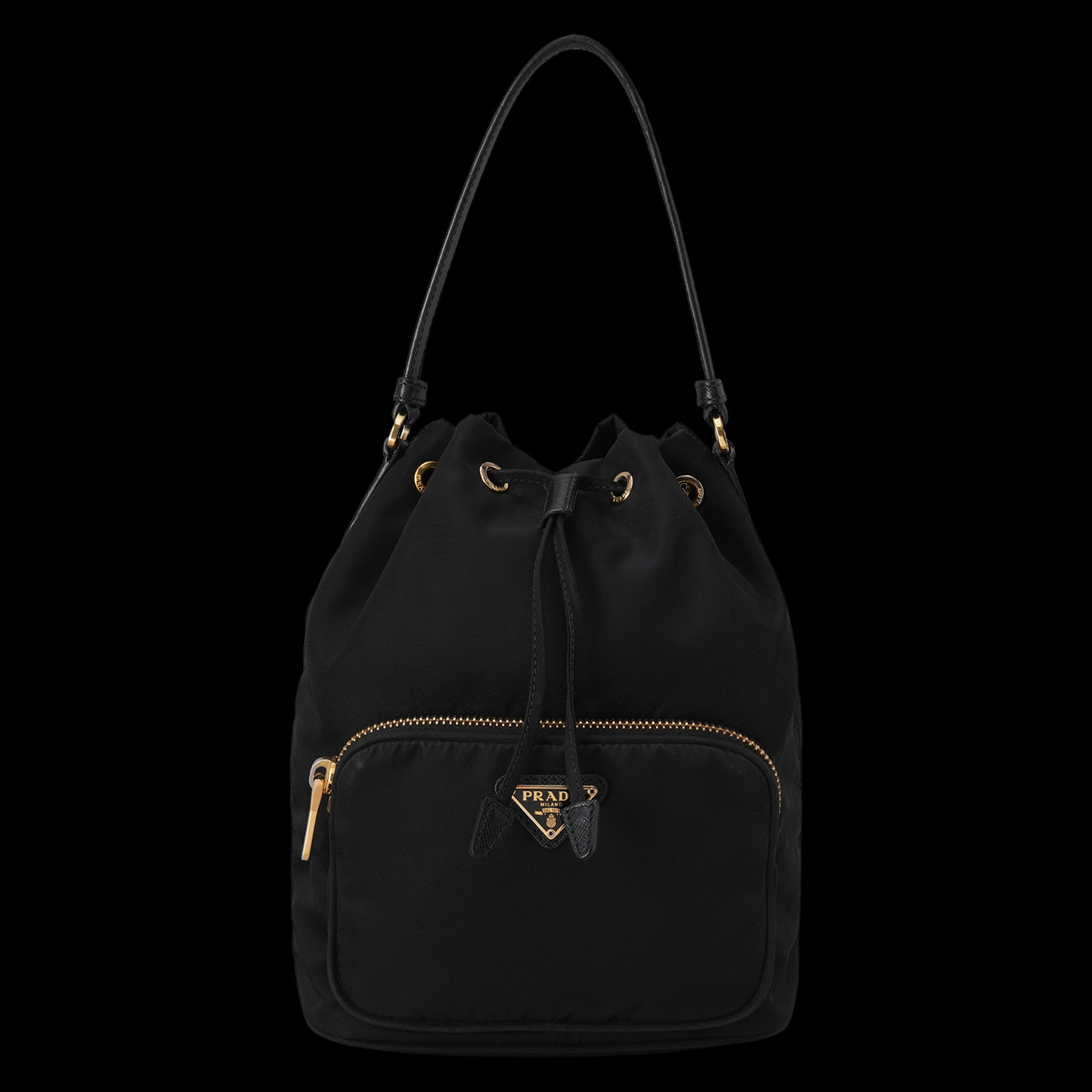 PRADA(USED)프라다 1BH038 리나일론 버킷백