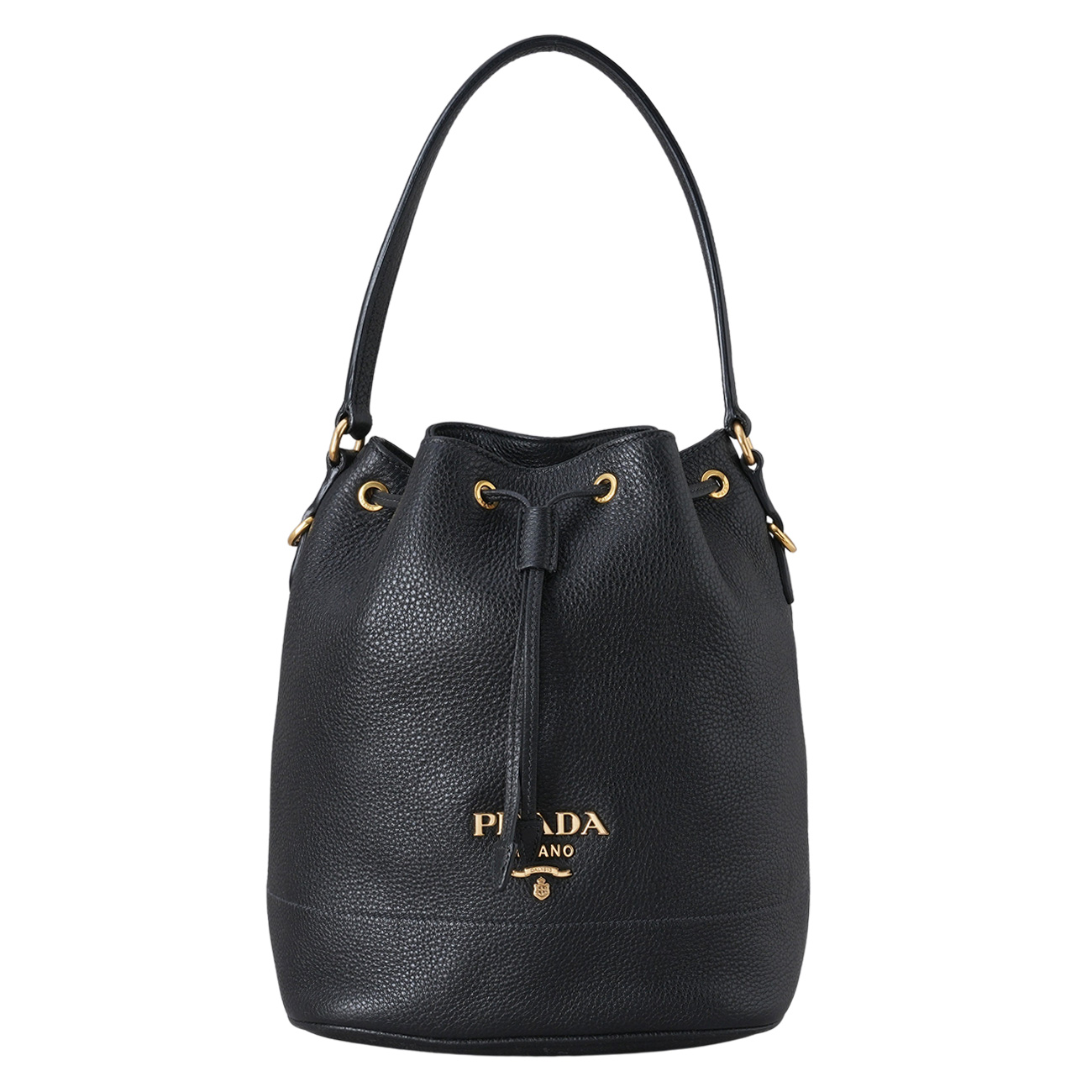 PRADA(USED)프라다 1BE018 비텔로 다이노 버킷백