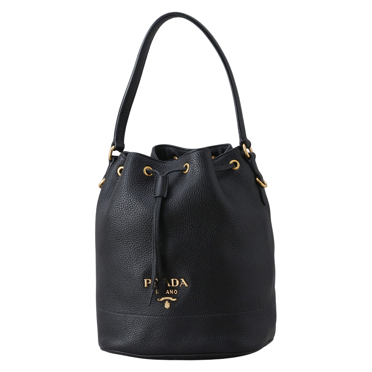 PRADA(USED)프라다 1BE018 비텔로 다이노 버킷백