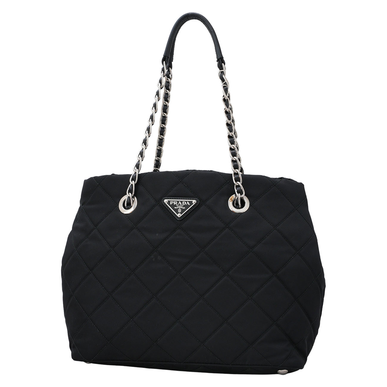 PRADA(USED)프라다 1BG740 나일론 퀼팅 체인 숄더백