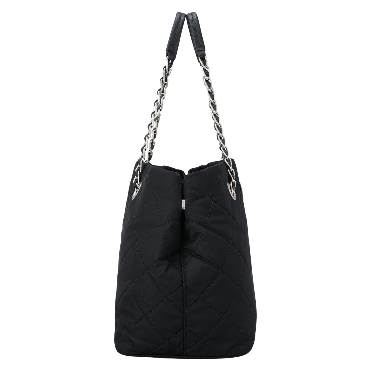 PRADA(USED)프라다 1BG740 나일론 퀼팅 체인 숄더백