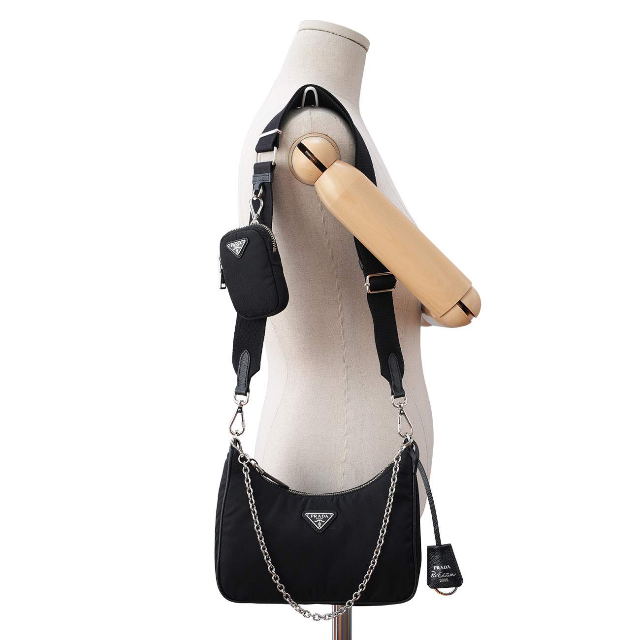 PRADA(USED)프라다 1BH204 리나일론 테수토 호보백