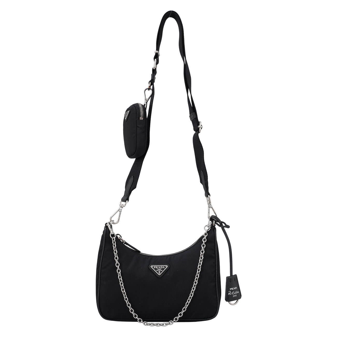 PRADA(USED)프라다 1BH204 리나일론 테수토 호보백