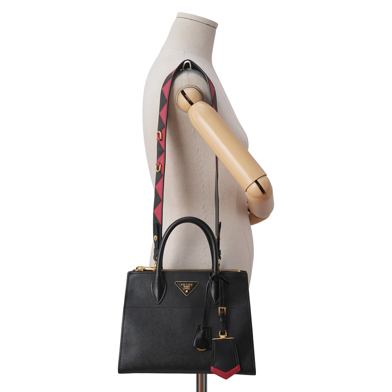 PRADA(USED)프라다 1BA103 사피아노 패러다임 숄더백