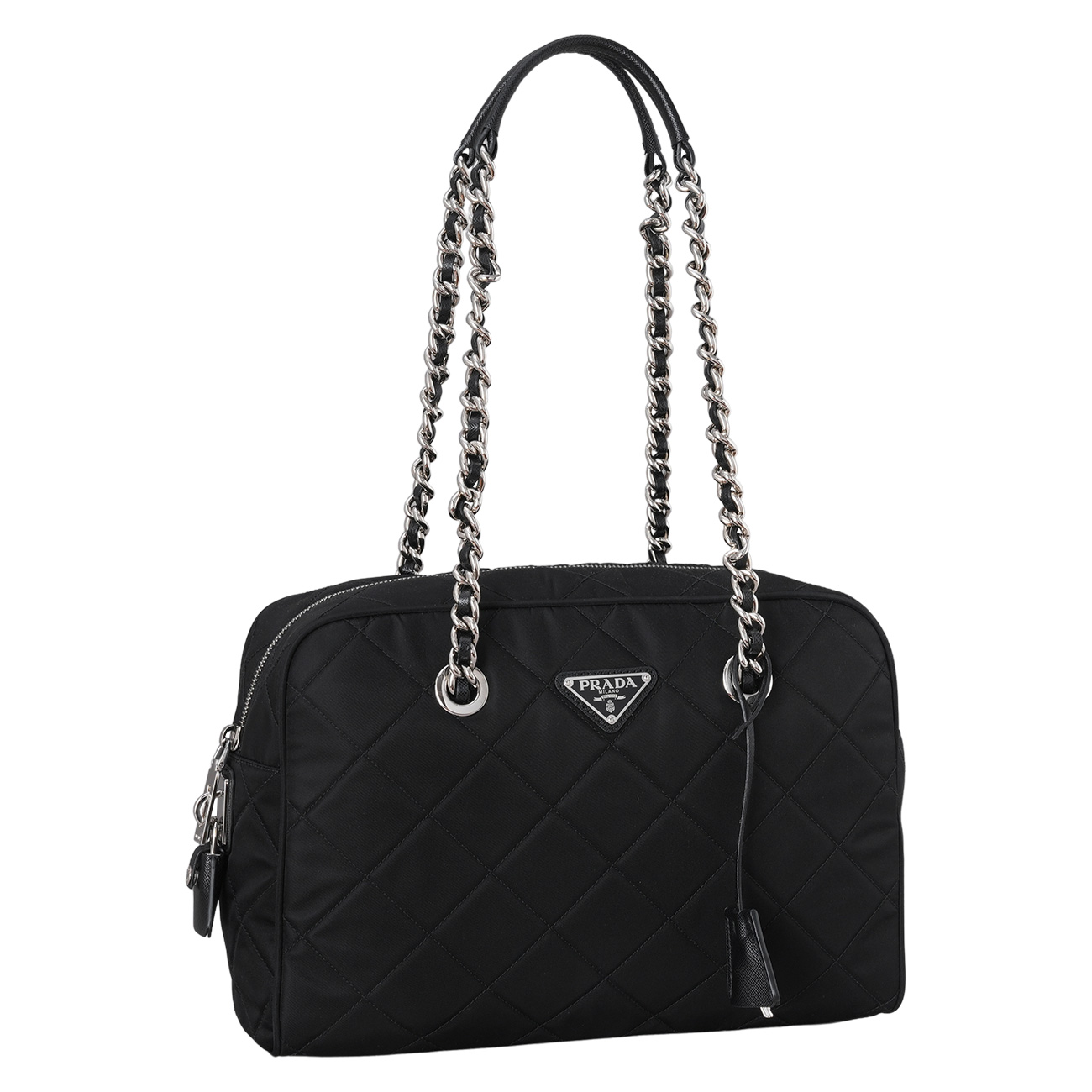 PRADA(USED)프라다 1BB903 포코노 퀼팅 체인 숄더백