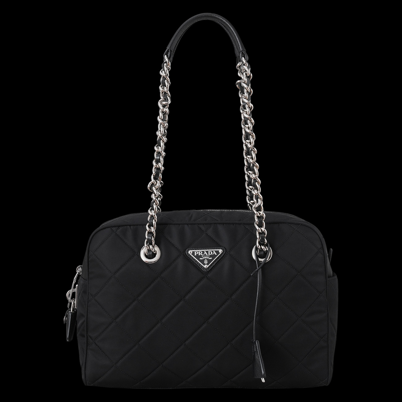 PRADA(USED)프라다 1BB903 포코노 퀼팅 체인 숄더백