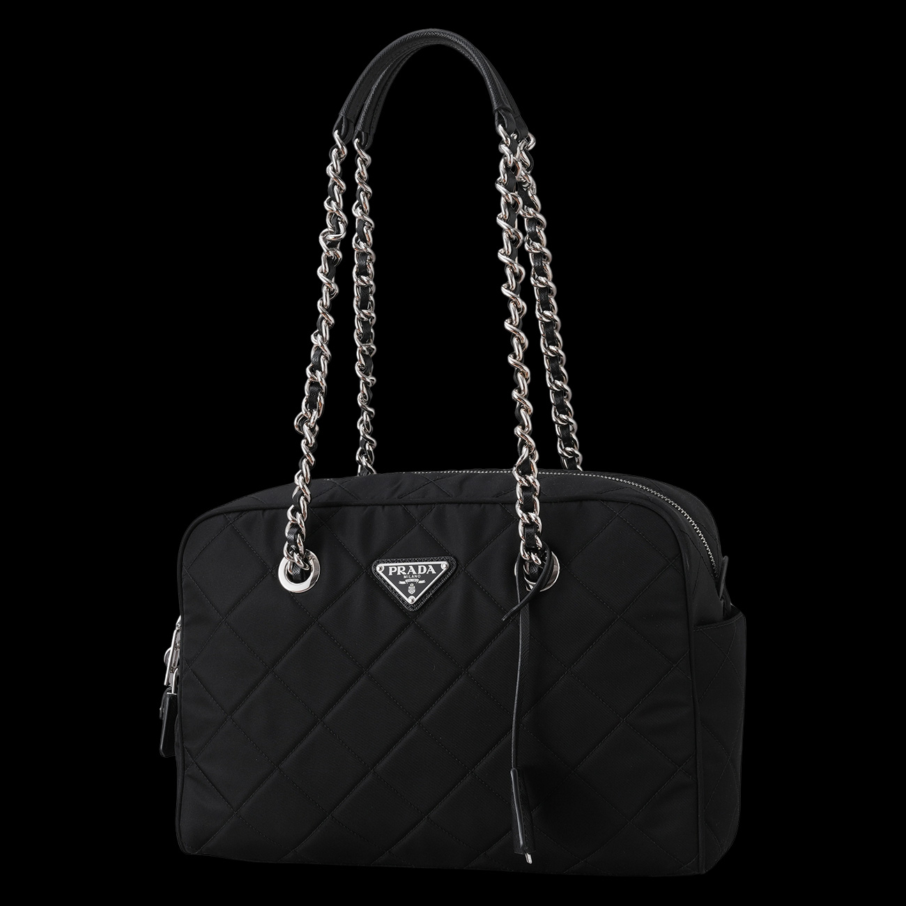 PRADA(USED)프라다 1BB903 포코노 퀼팅 체인 숄더백