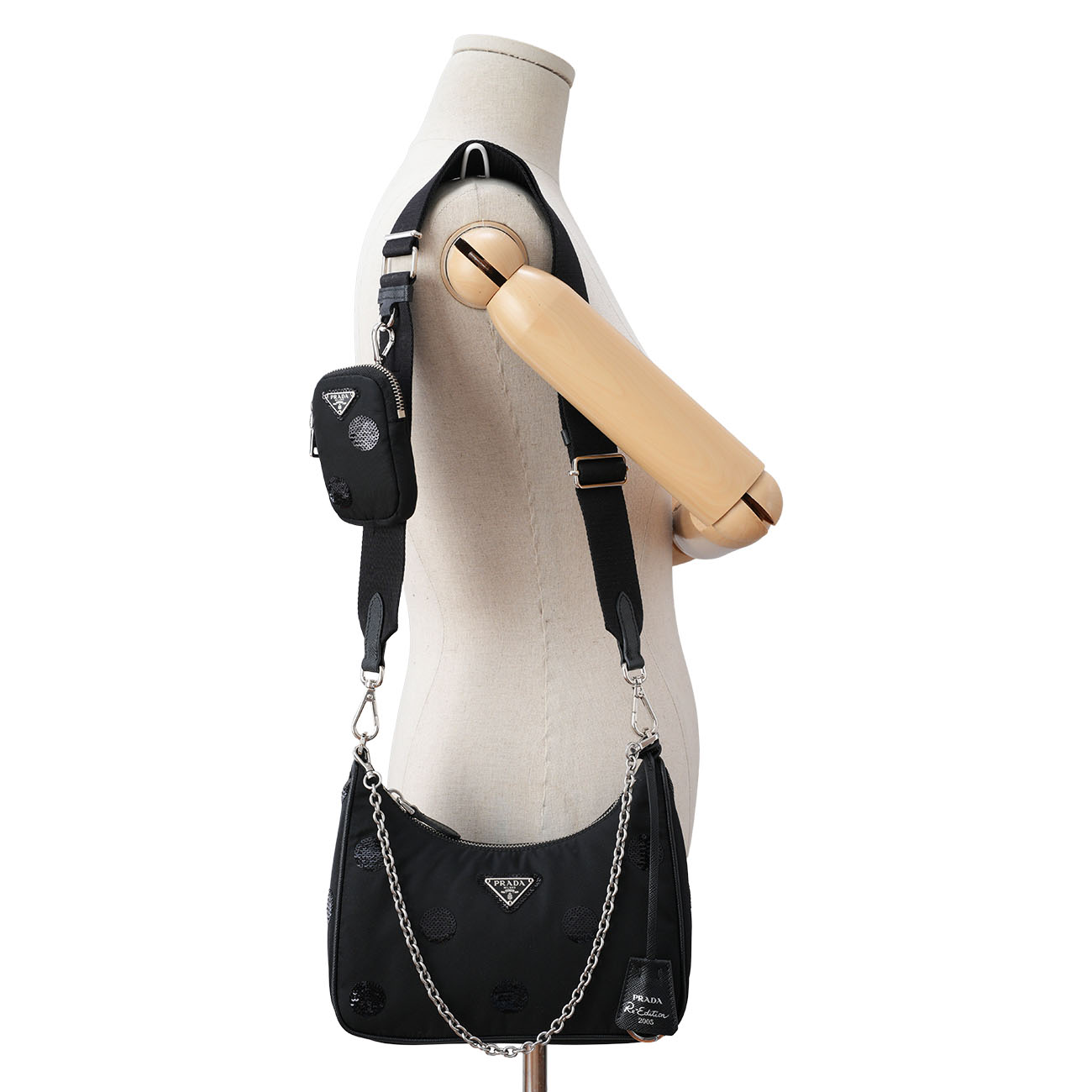 PRADA(USED)프라다 1BH204 리나일론 테수토 호보백