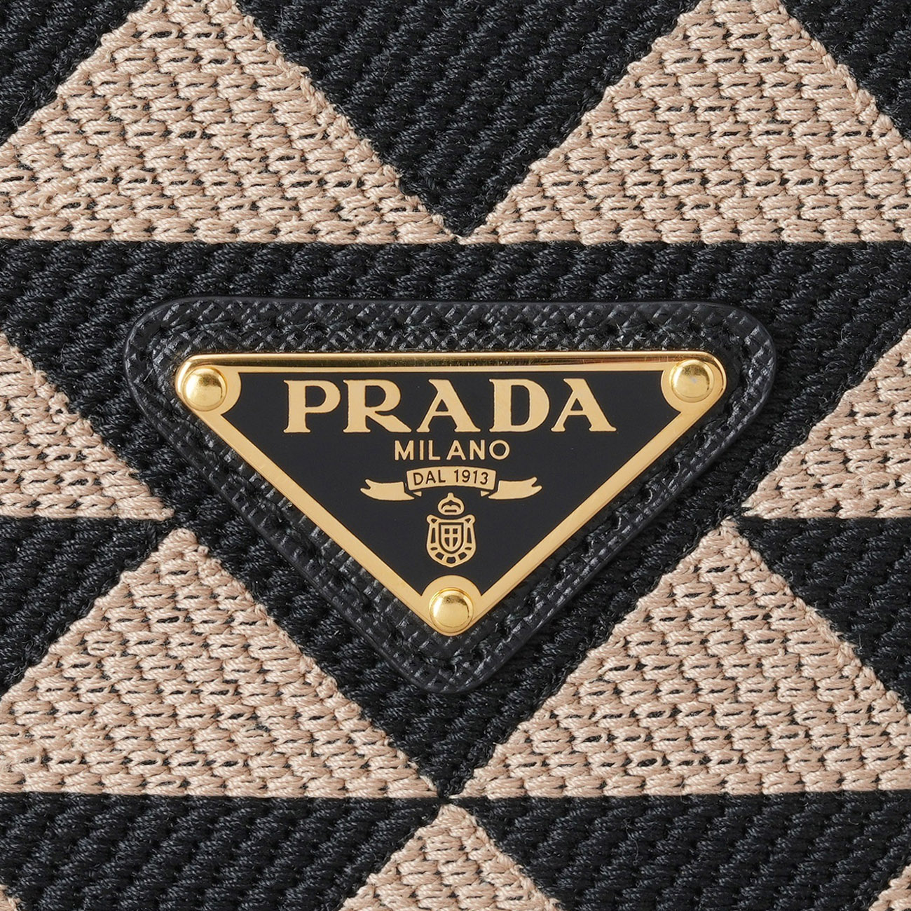 PRADA(USED)프라다 1BA354 심볼 자카드 토트백