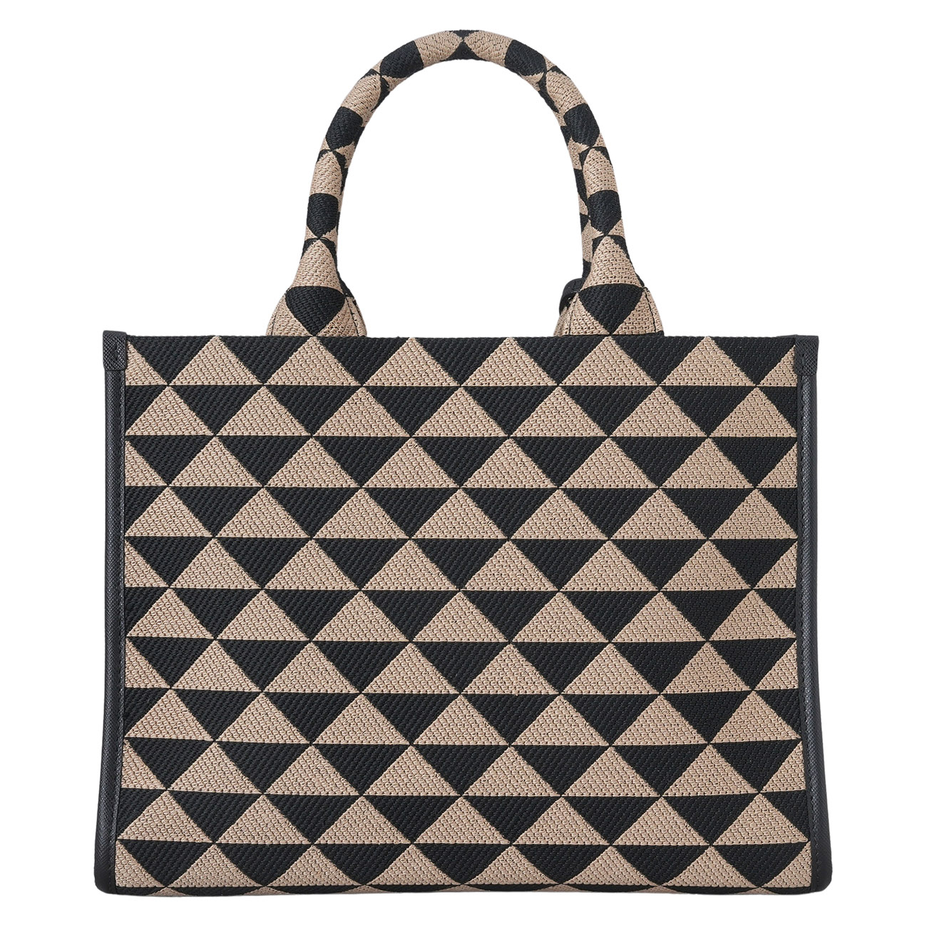 PRADA(USED)프라다 1BA354 심볼 자카드 토트백