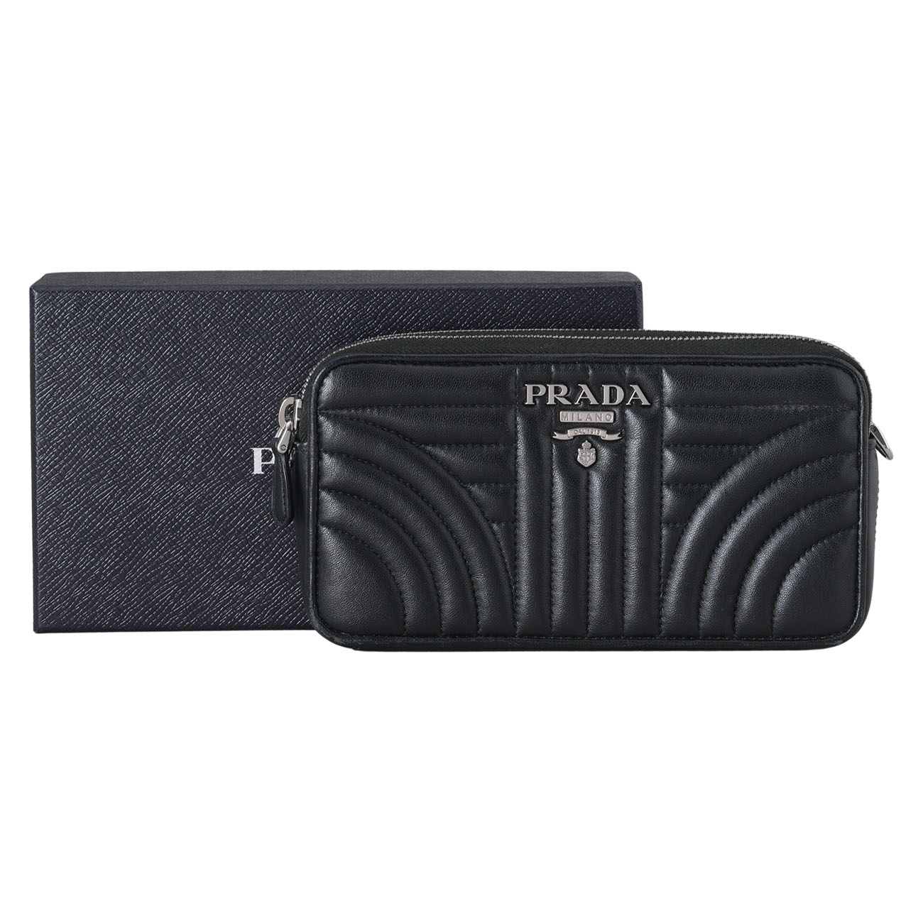 PRADA(USED)프라다 1DH010 더블지퍼 체인백