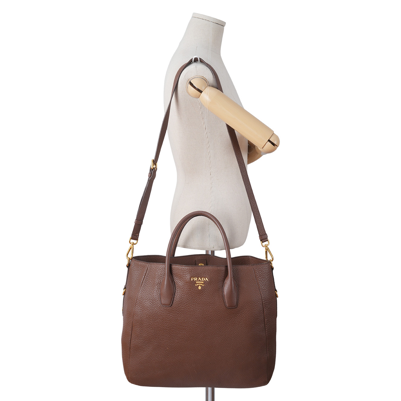 PRADA(USED)프라다 BN2537 비텔로 다이노 토트백