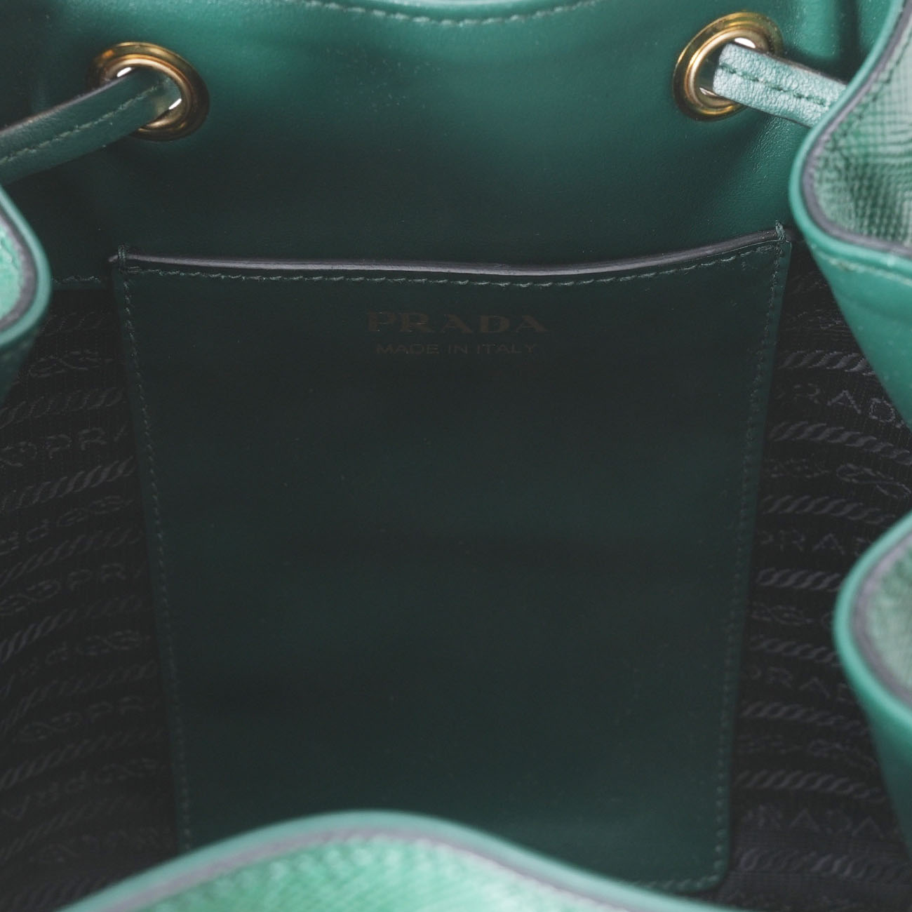 PRADA(USED)프라다 1BE032 사피아노 레더 버킷백