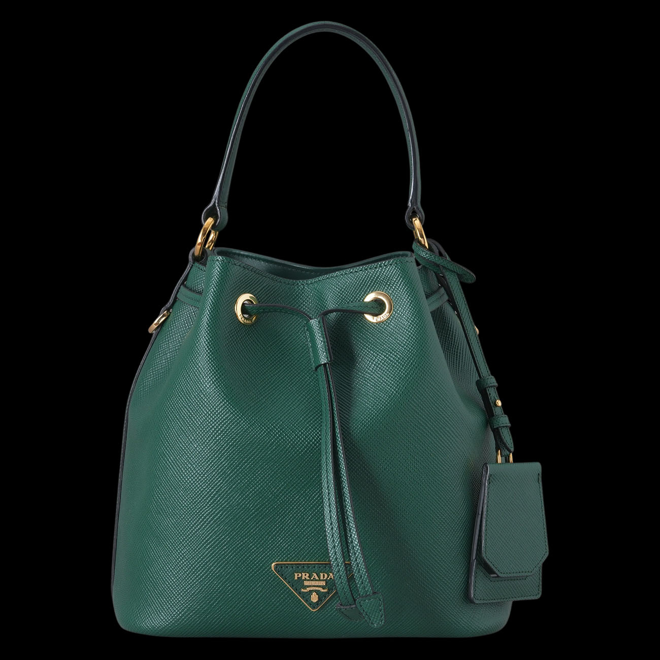 PRADA(USED)프라다 1BE032 사피아노 레더 버킷백